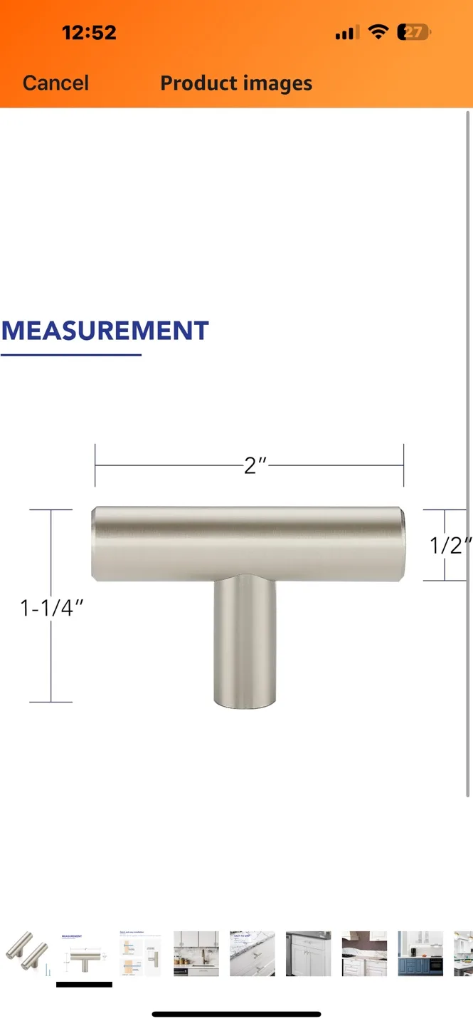 BRAND NEW 10 PACK Brushed Nickel Cabinet Pulls. $ 10 FOR ALL!!! image indicator(6)