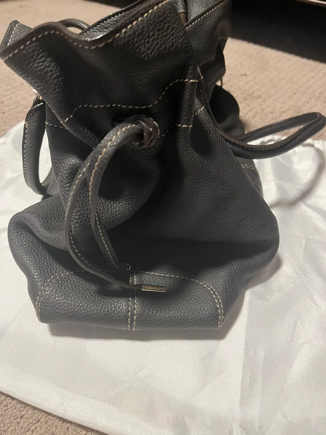 TOD'S Brown Leather Tote Bag image indicator(6)