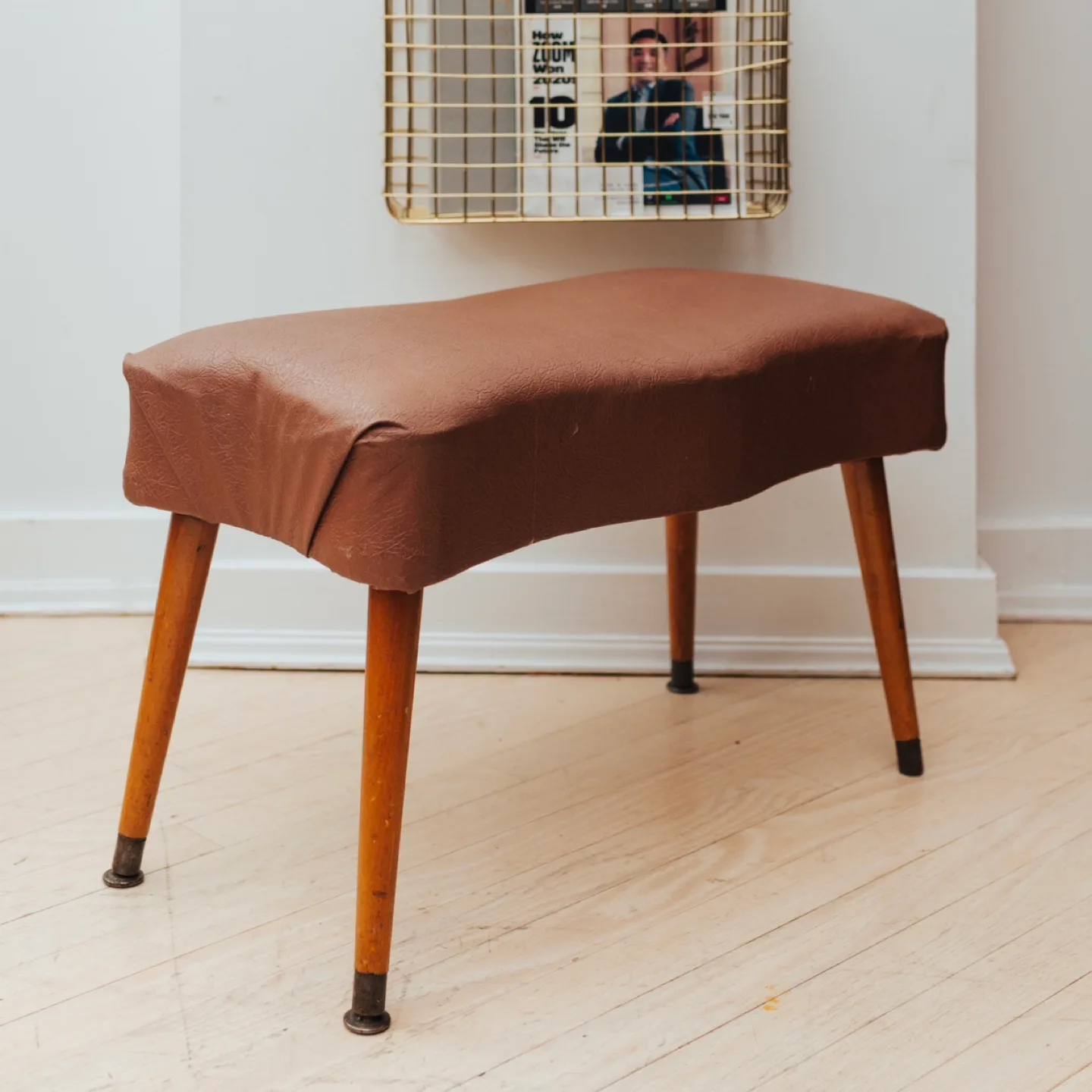 MCM Vintage Bench / Stool 🤎 thumbnail