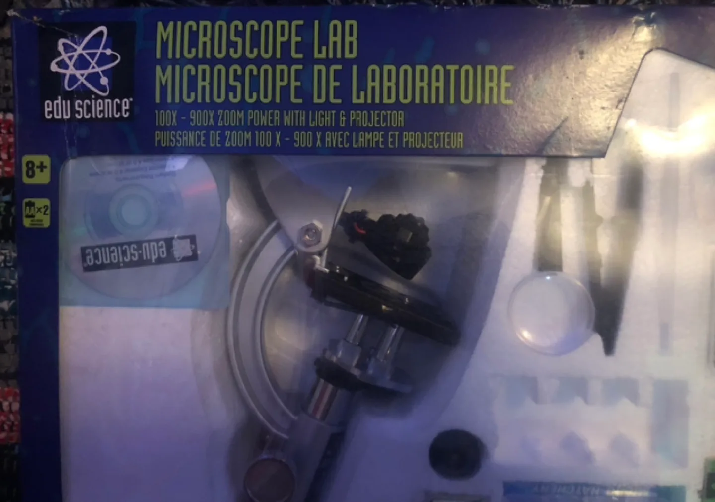 Edu Science Microscope Lab Kit - 100x-900x Zoom Power image indicator(3)