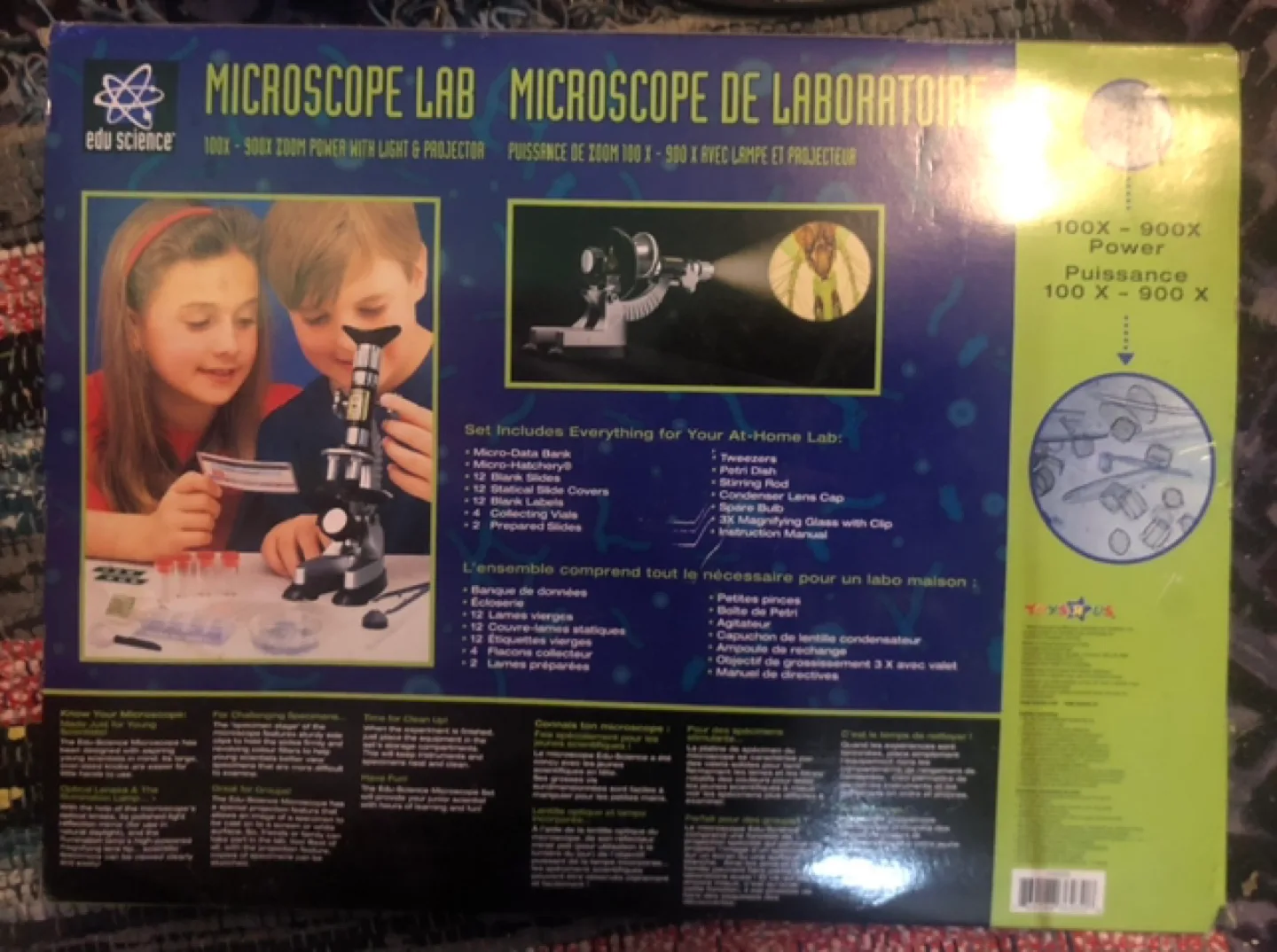 Edu Science Microscope Lab Kit - 100x-900x Zoom Power image indicator(7)