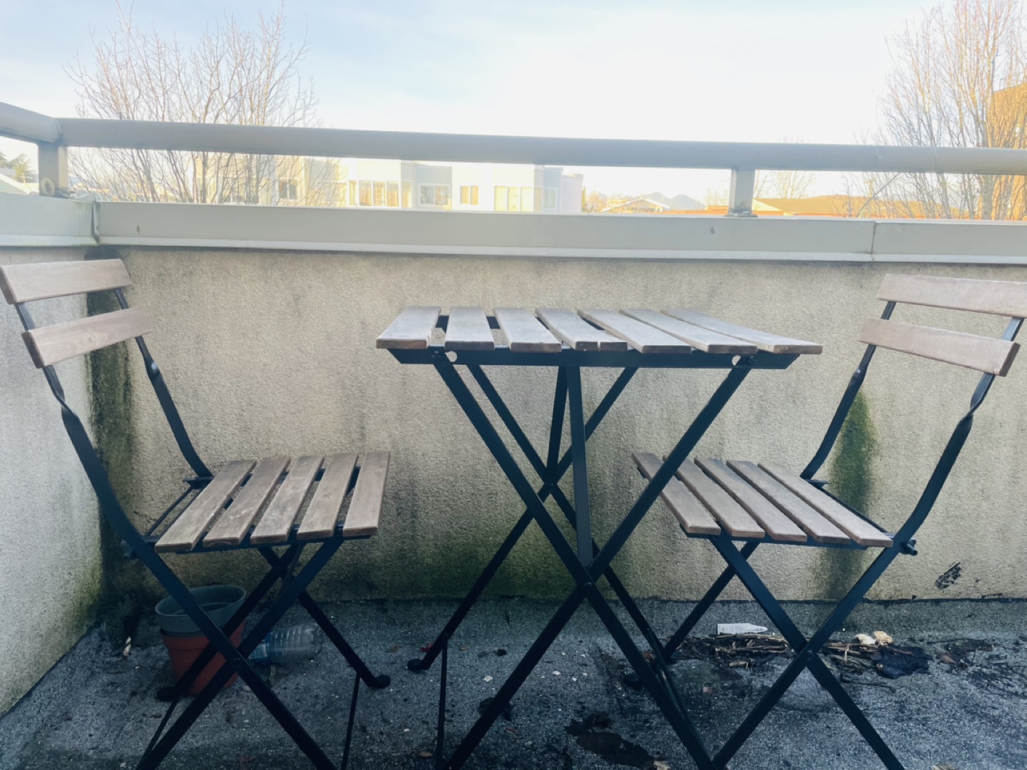 Balcony Bistro Set - Two Chairs and Table - photo 2