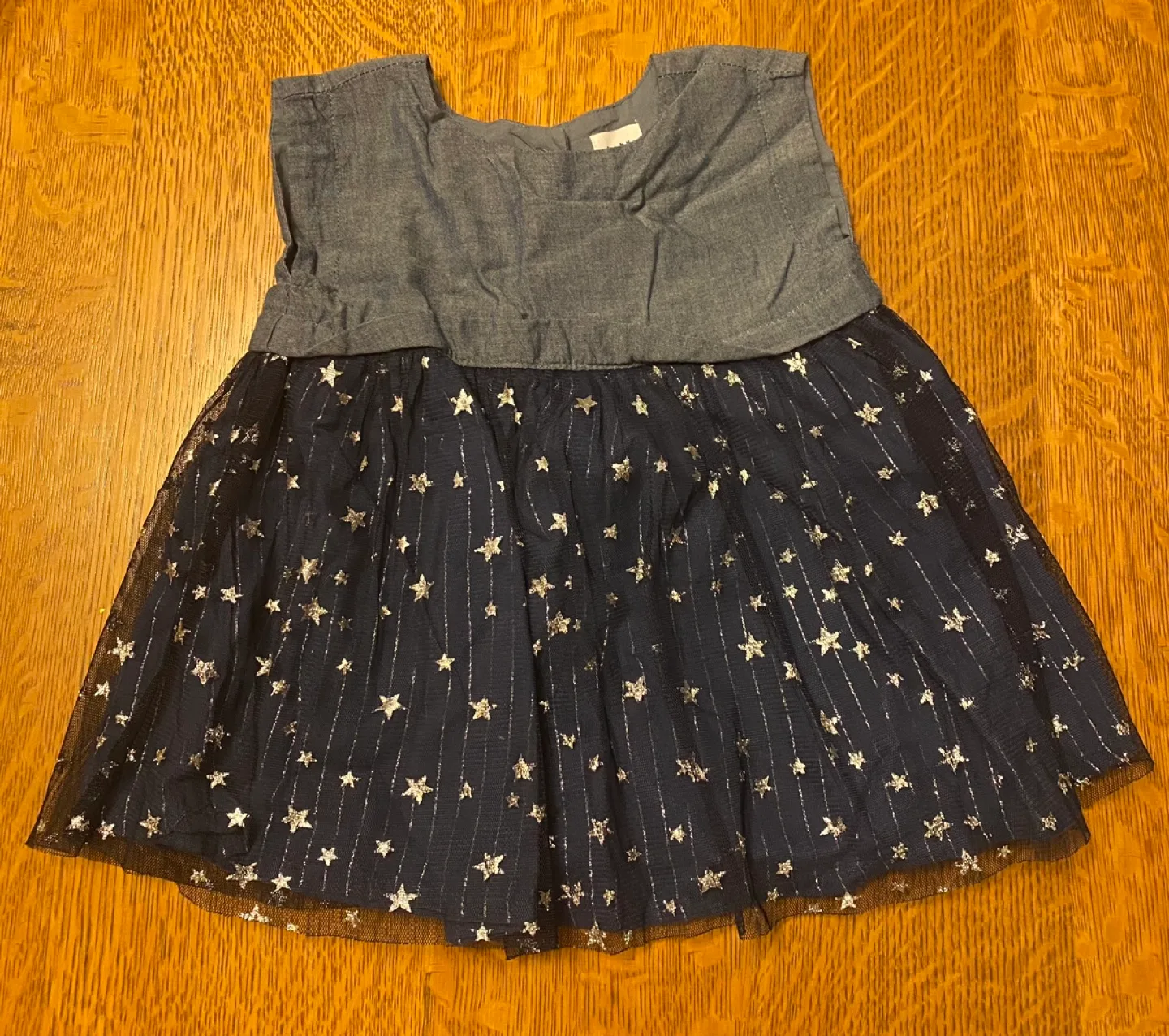 Baby GAP Denim and Tulle Dress, Size 3-6 Months thumbnail