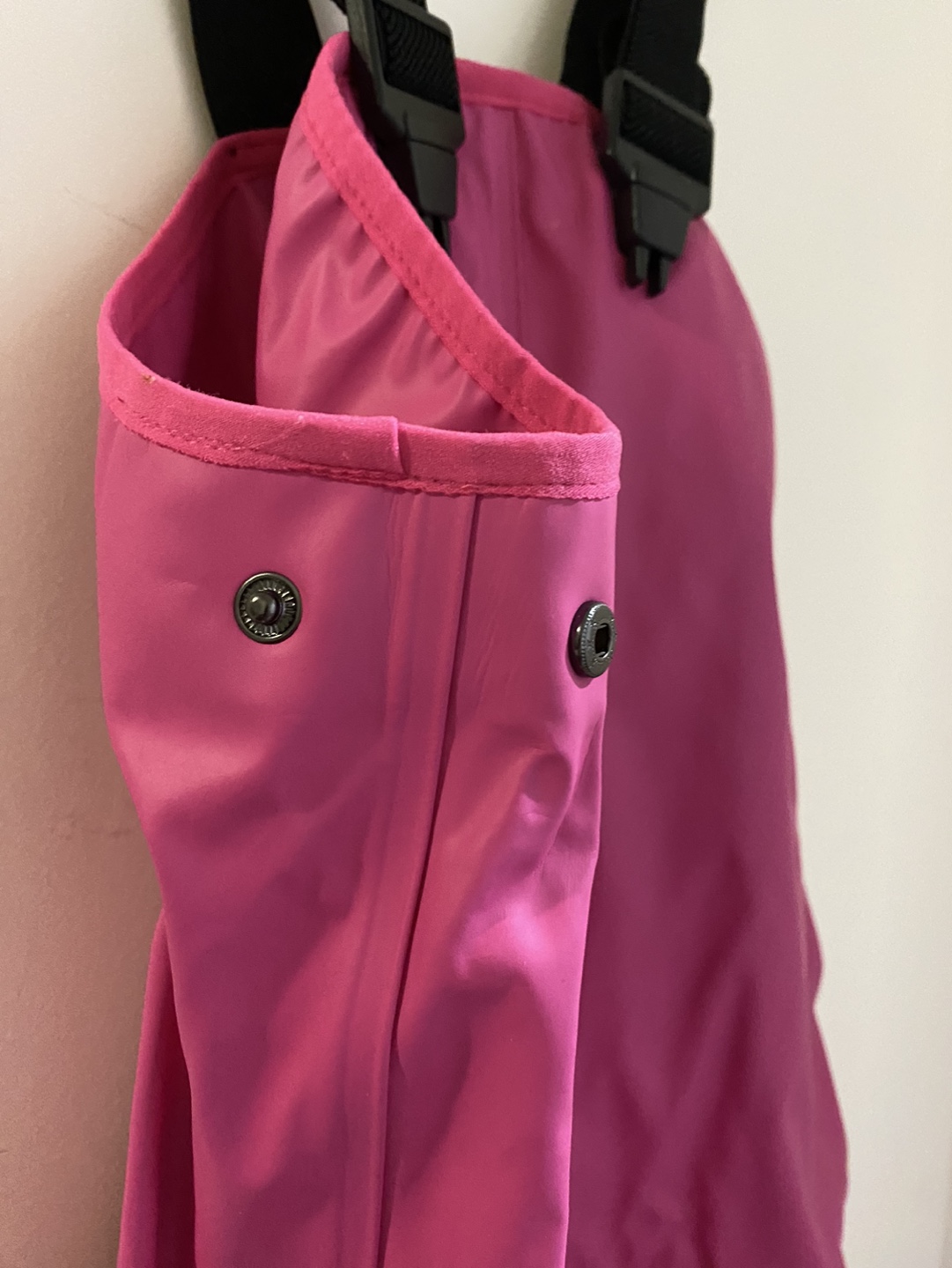 Pink Children's Rain Pants with Straps | 1.5-2 years old - photo 3