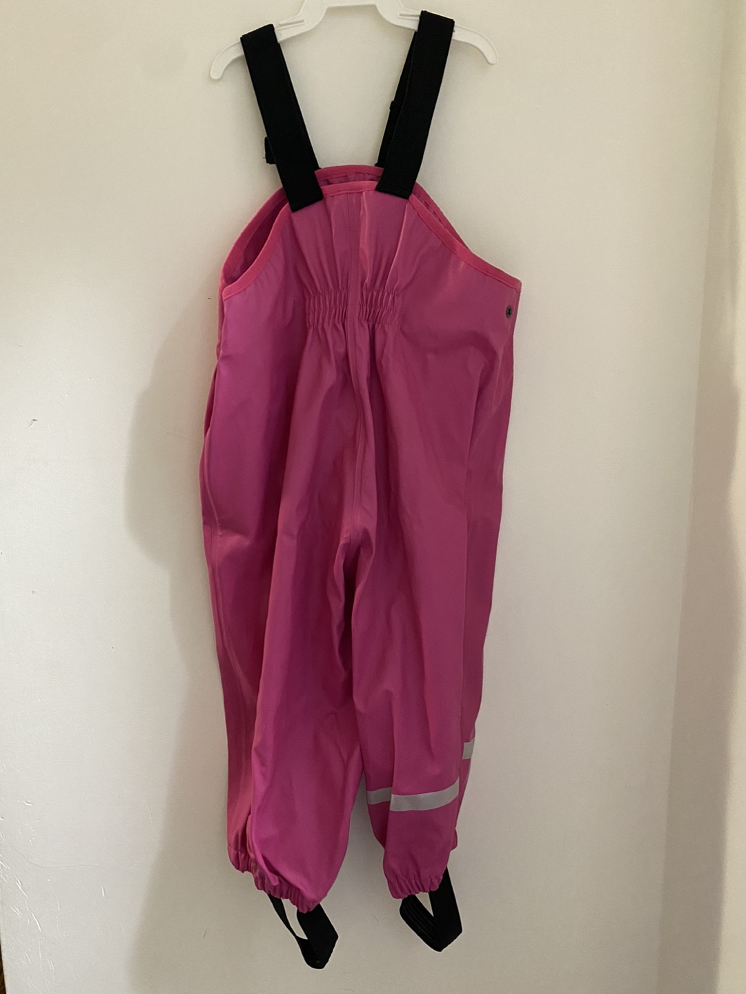 Pink Children's Rain Pants with Straps | 1.5-2 years old - photo 2