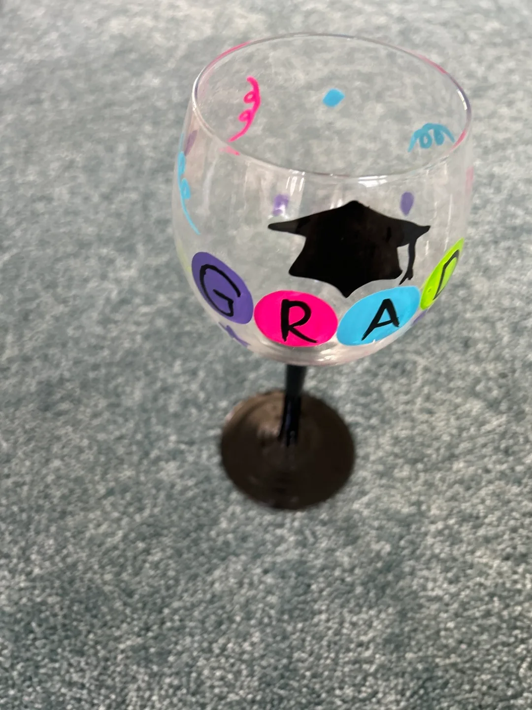 Set of 2 Graduation Wine Glasses image indicator(2)