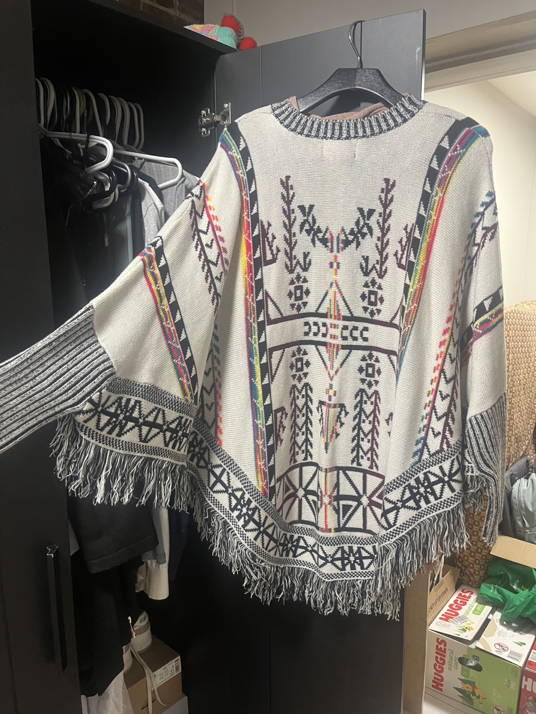 Knitted cape/ cardigan - photo 2