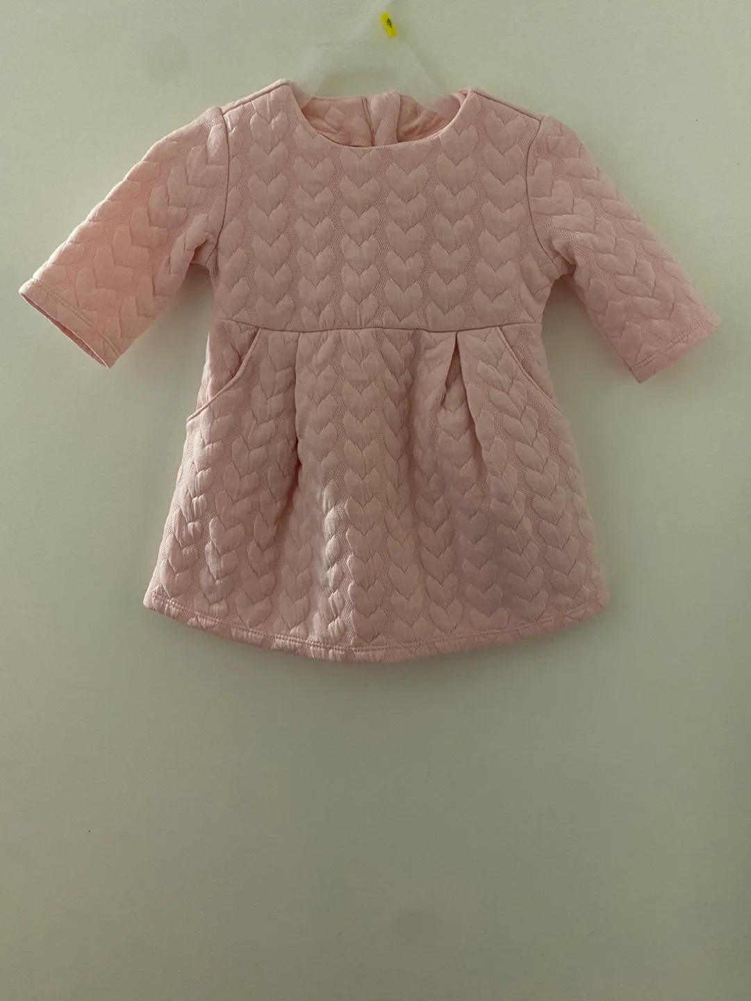 Old Navy Baby Girl's Pink Quilted Dress, Size 12-18 Months thumbnail