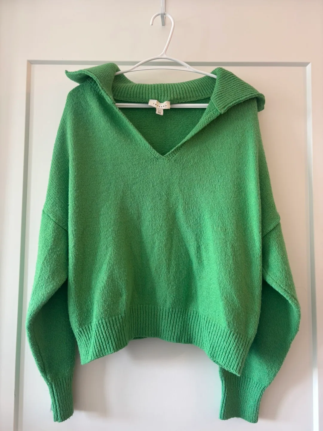 Topshop Green Knit Sweater thumbnail
