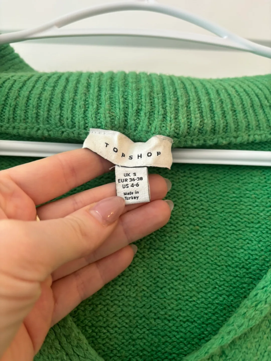 Topshop Green Knit Sweater image indicator(2)