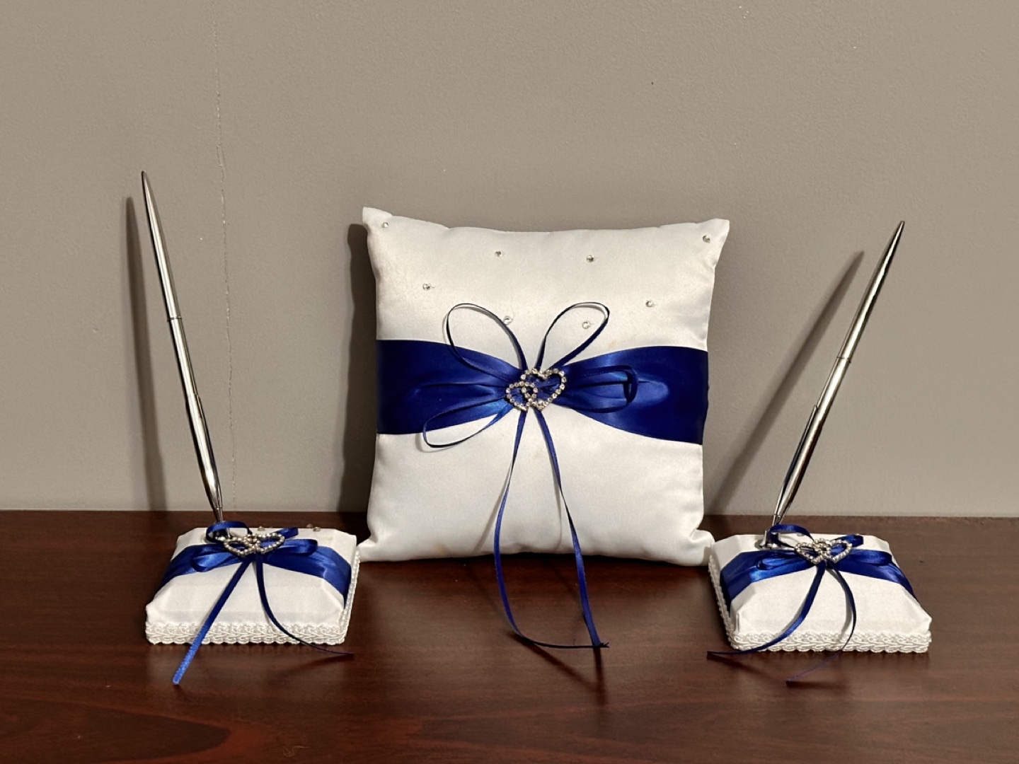 Wedding Ring Pillow and Pen Set
