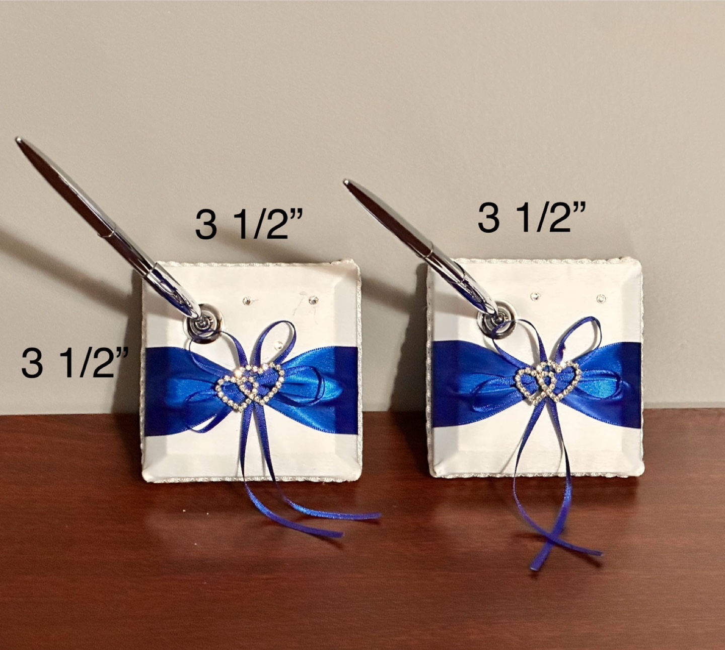 Wedding Ring Pillow and Pen Set - photo 3
