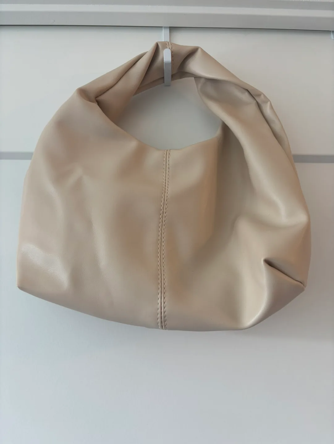 Cream Faux Leather Bag thumbnail