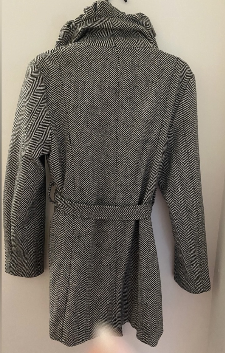 Last Kiss Women's Herringbone Coat Size L - photo 2