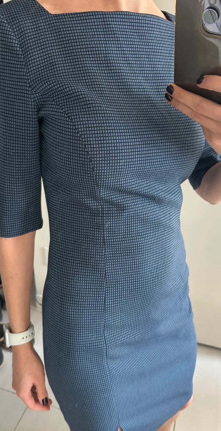 Navy Blue Pencil Dress image indicator(3)