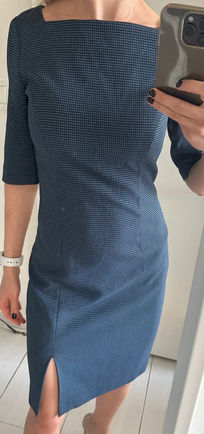 Navy Blue Pencil Dress image indicator(2)