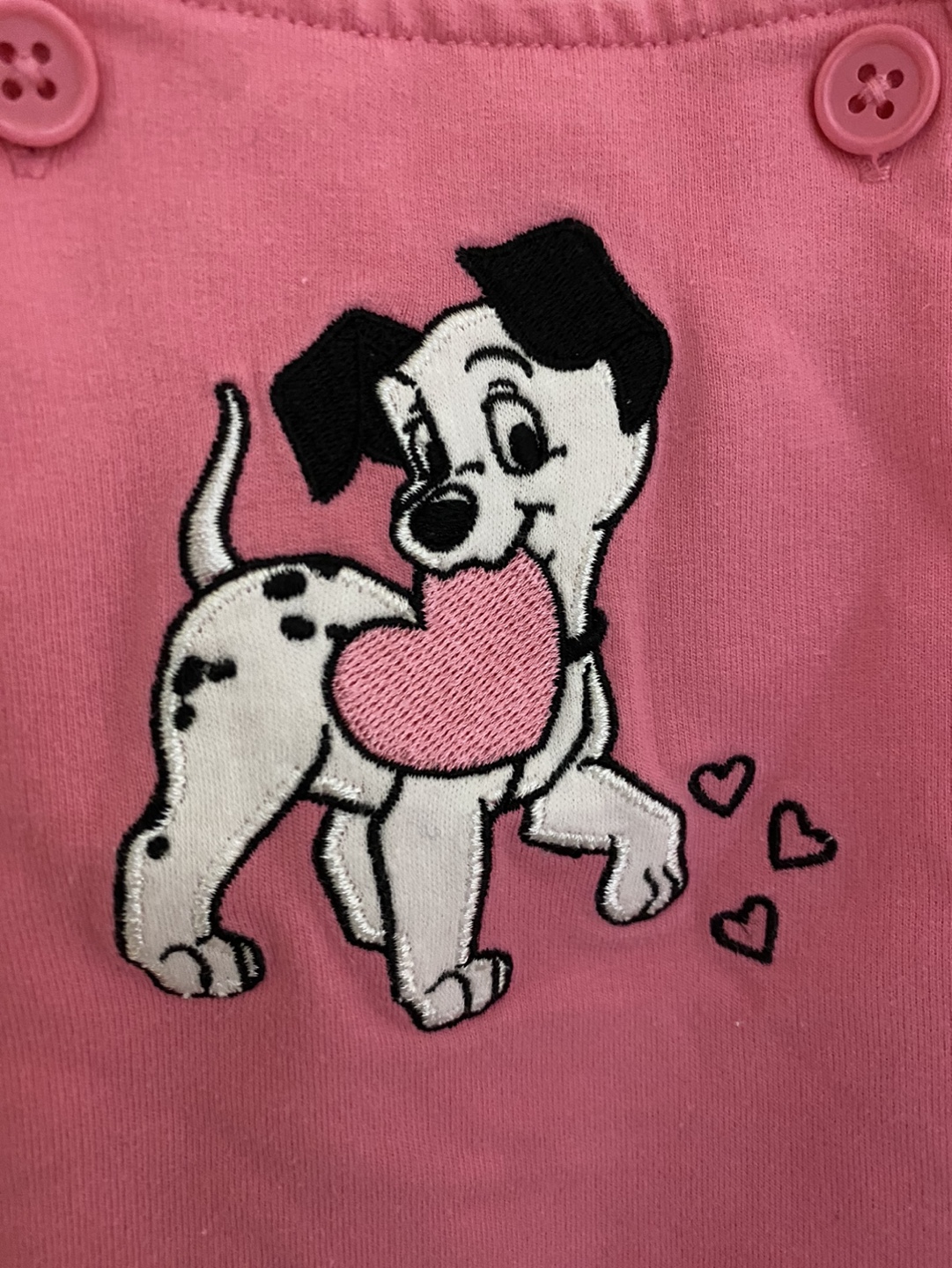 Disney Baby Girl's 12M Pink Dalmatian Outfit - photo 3
