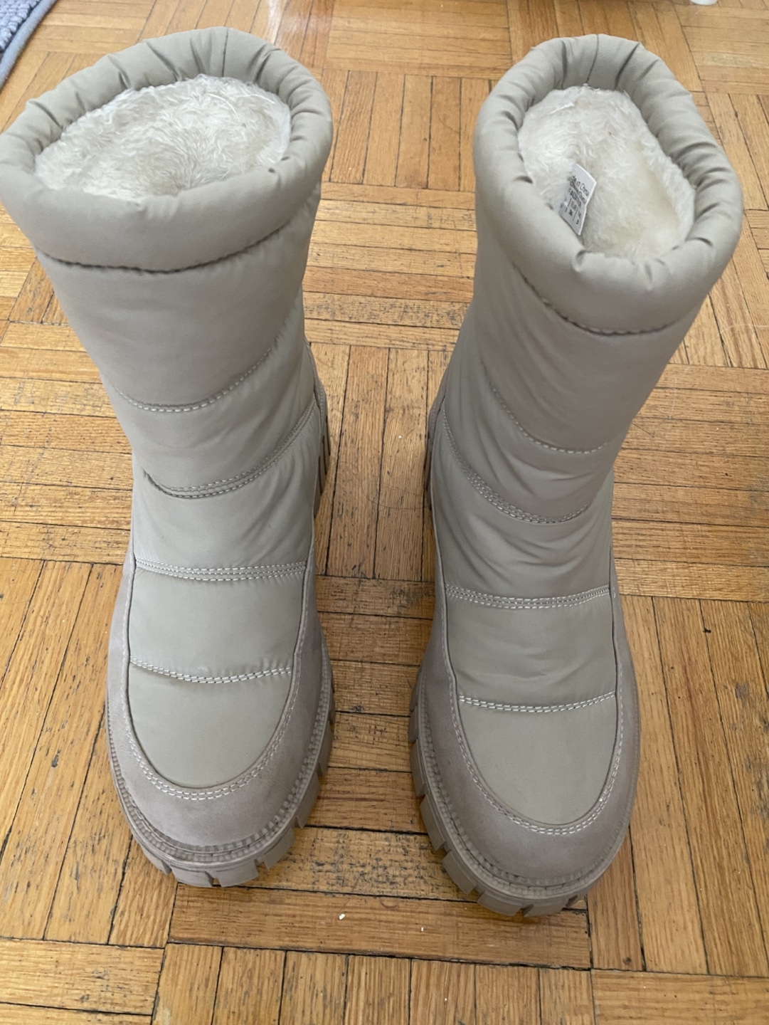 Call It Spring Vortex Chunky Winter Boots - Beige