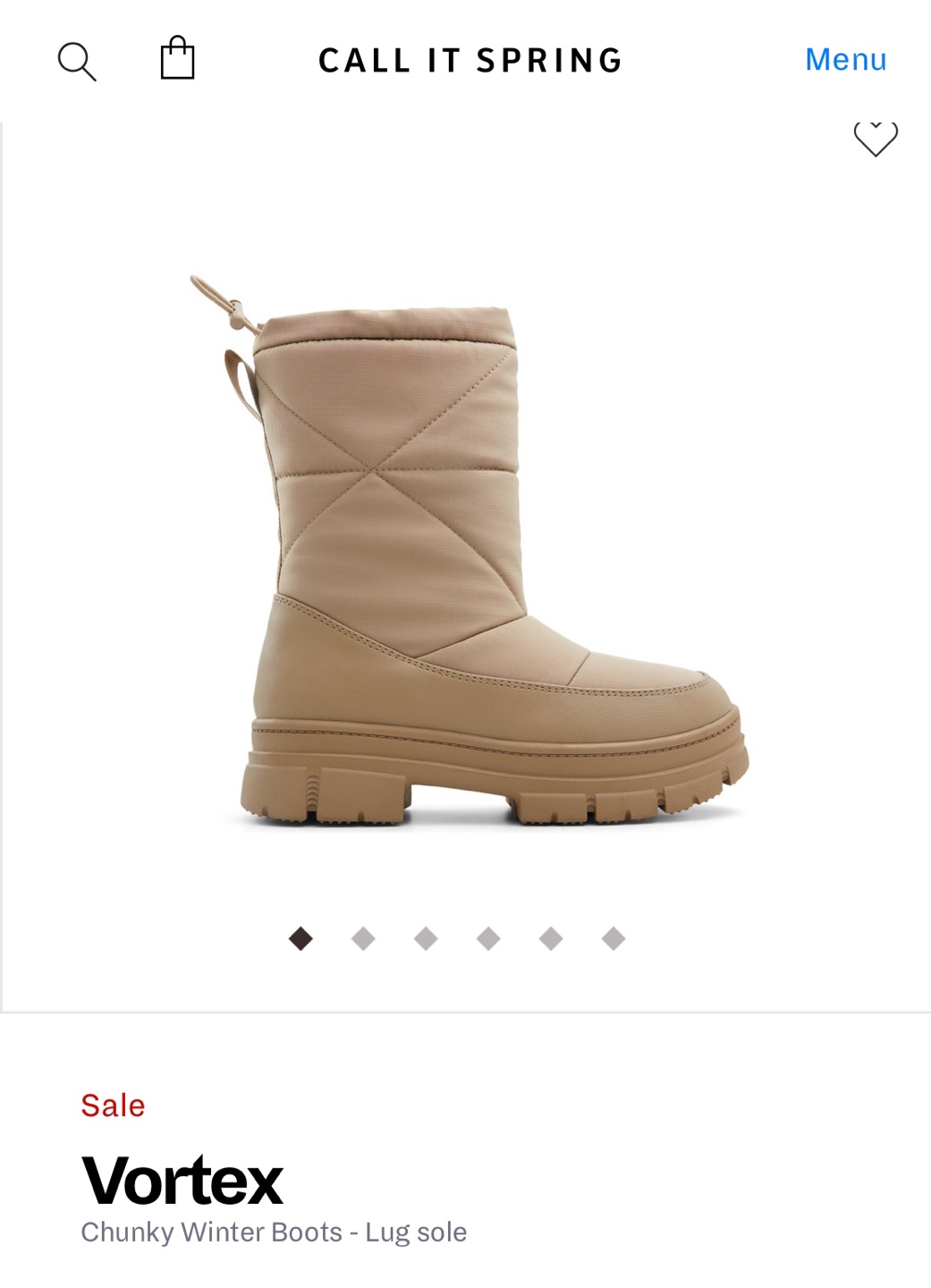 Call It Spring Vortex Chunky Winter Boots - Beige - photo 4