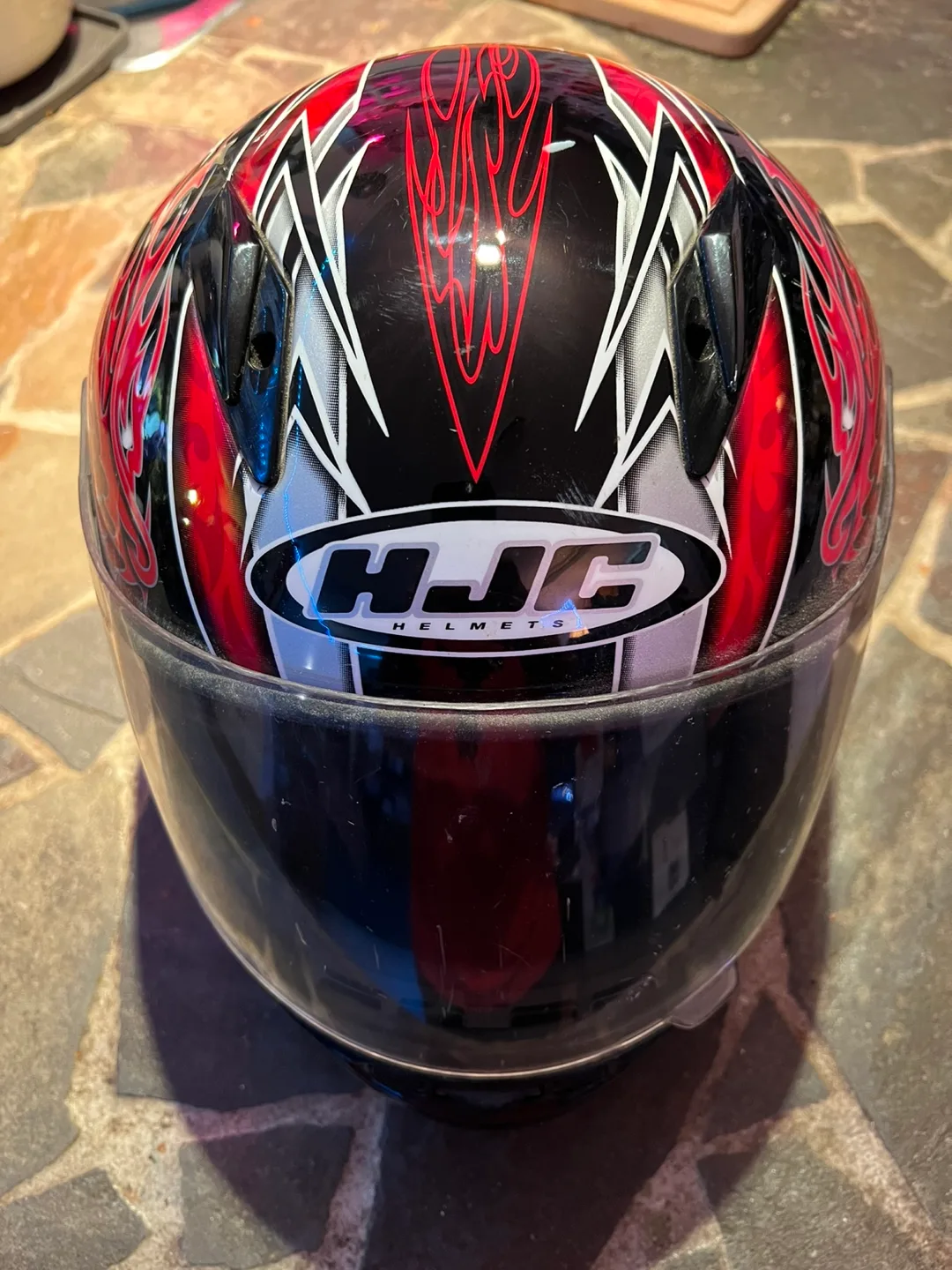 HJC Red Dragon CL-15 Full Face Motorcycle Helmet (Medium)(EUC) image indicator(2)