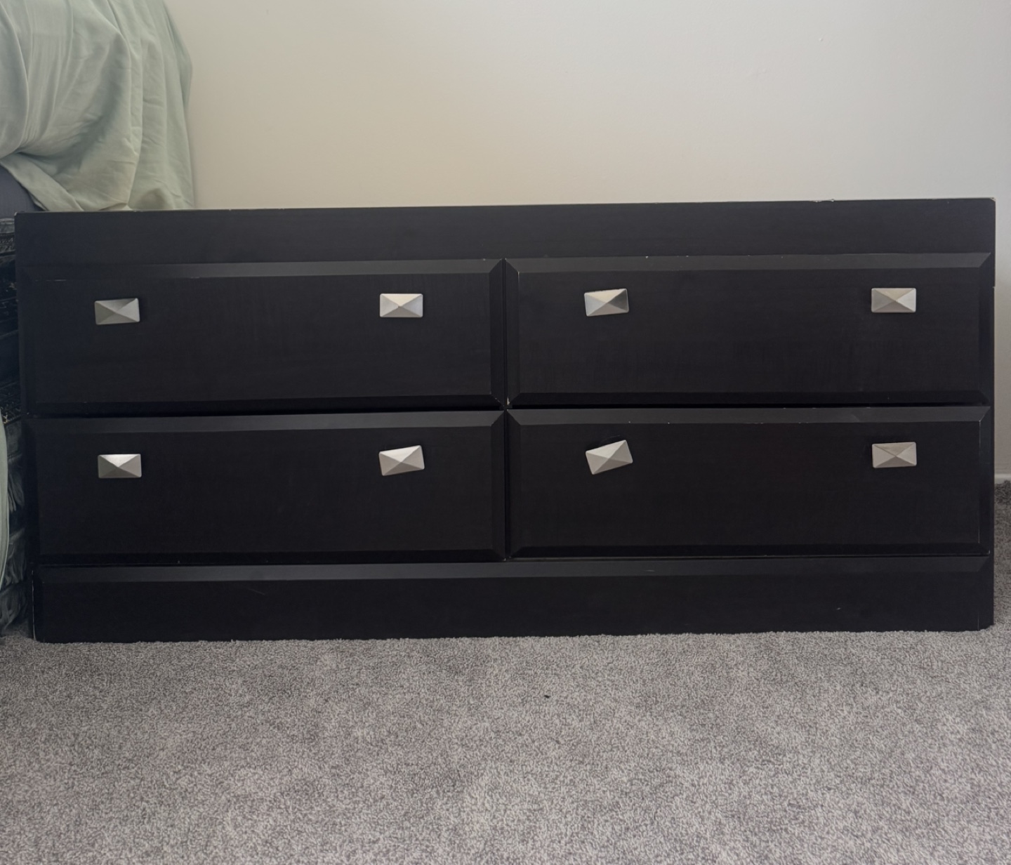 Black Four-Drawer Dresser