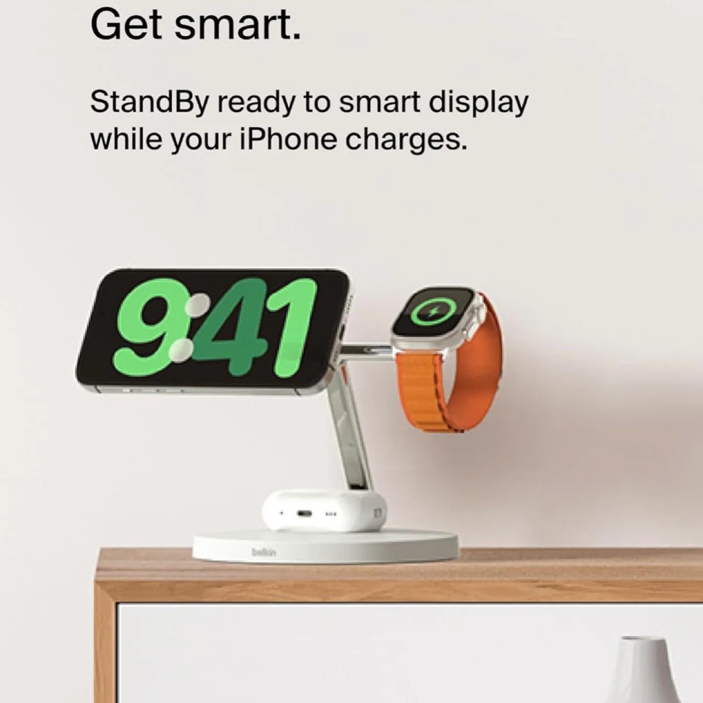 Belkin MagSafe Charger, 3-in-1 Wireless Charging Stand image indicator(4)