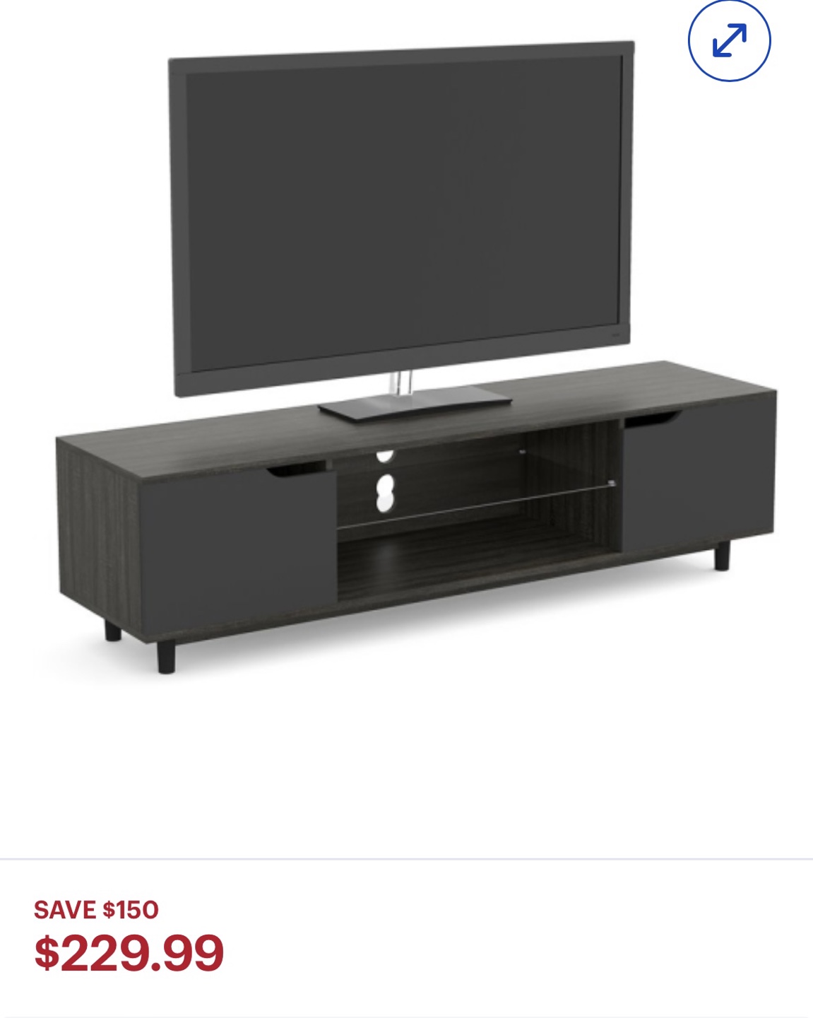 S&CO Home TV Stand - Dark Grey, New in Box - photo 2