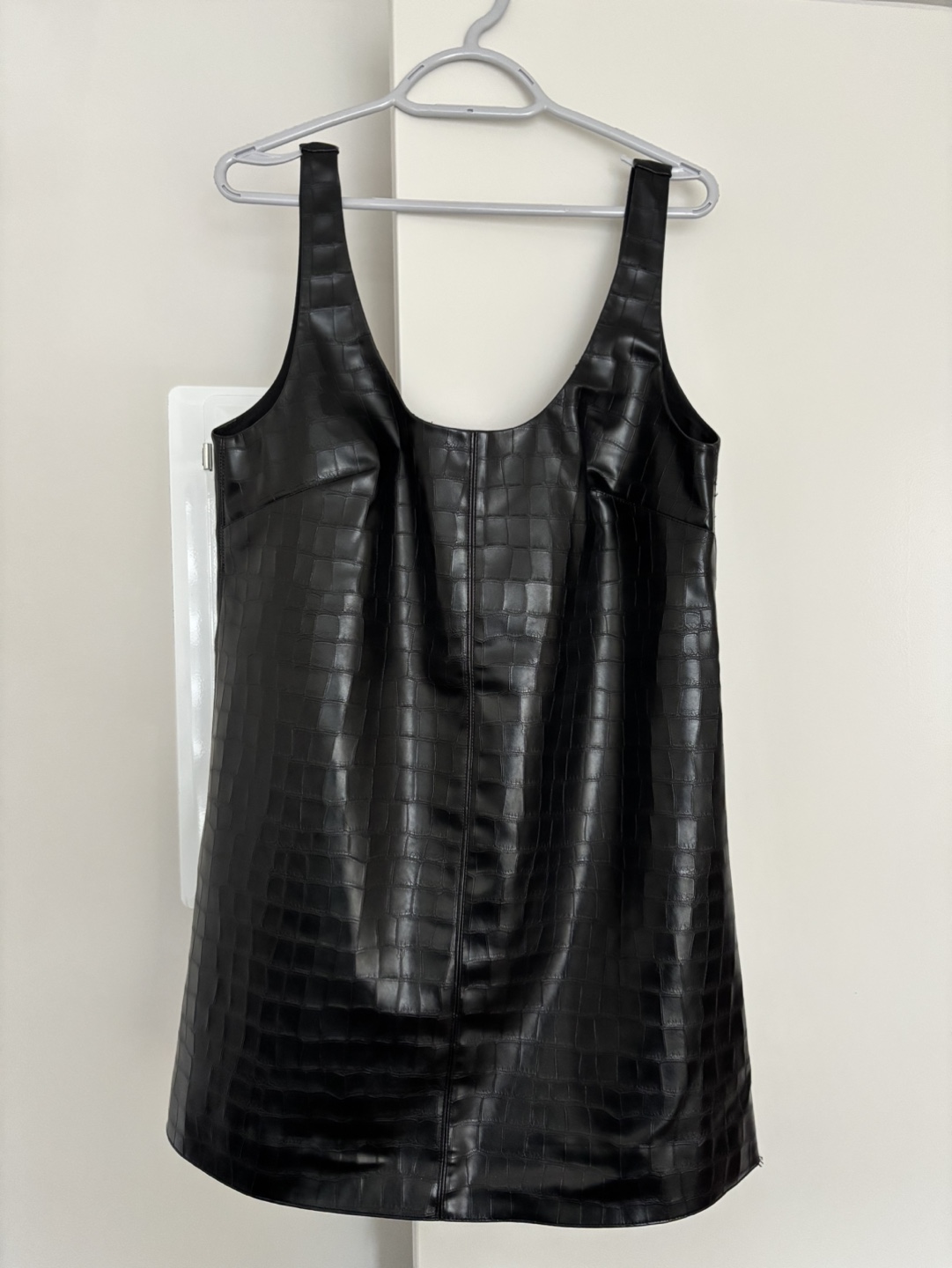 H&M Divided Vegan Leather Mini Dress. (New) Size Medium