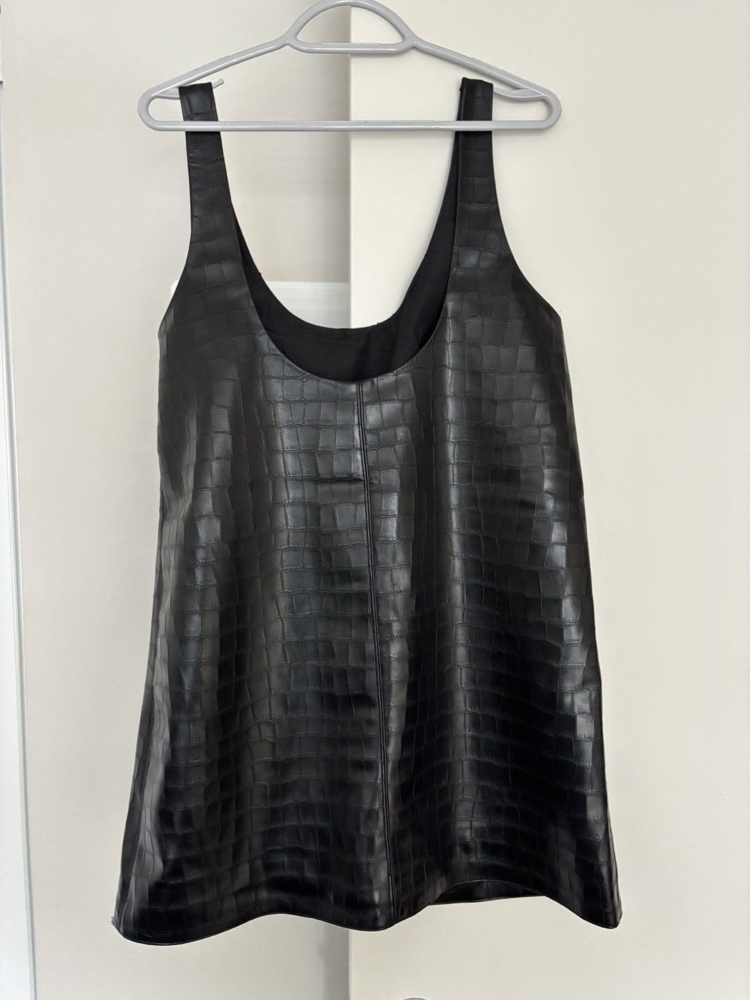H&M Divided Vegan Leather Mini Dress. (New) Size Medium - photo 2