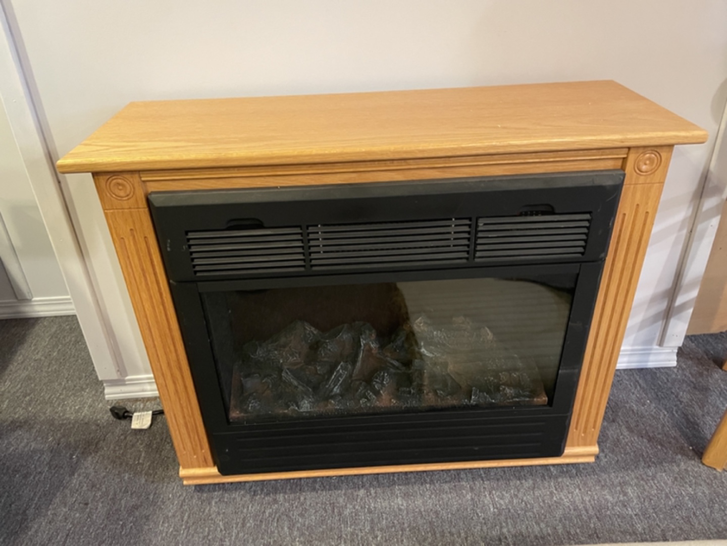 Heat Surge Electric Fireplace with Amish Mantle