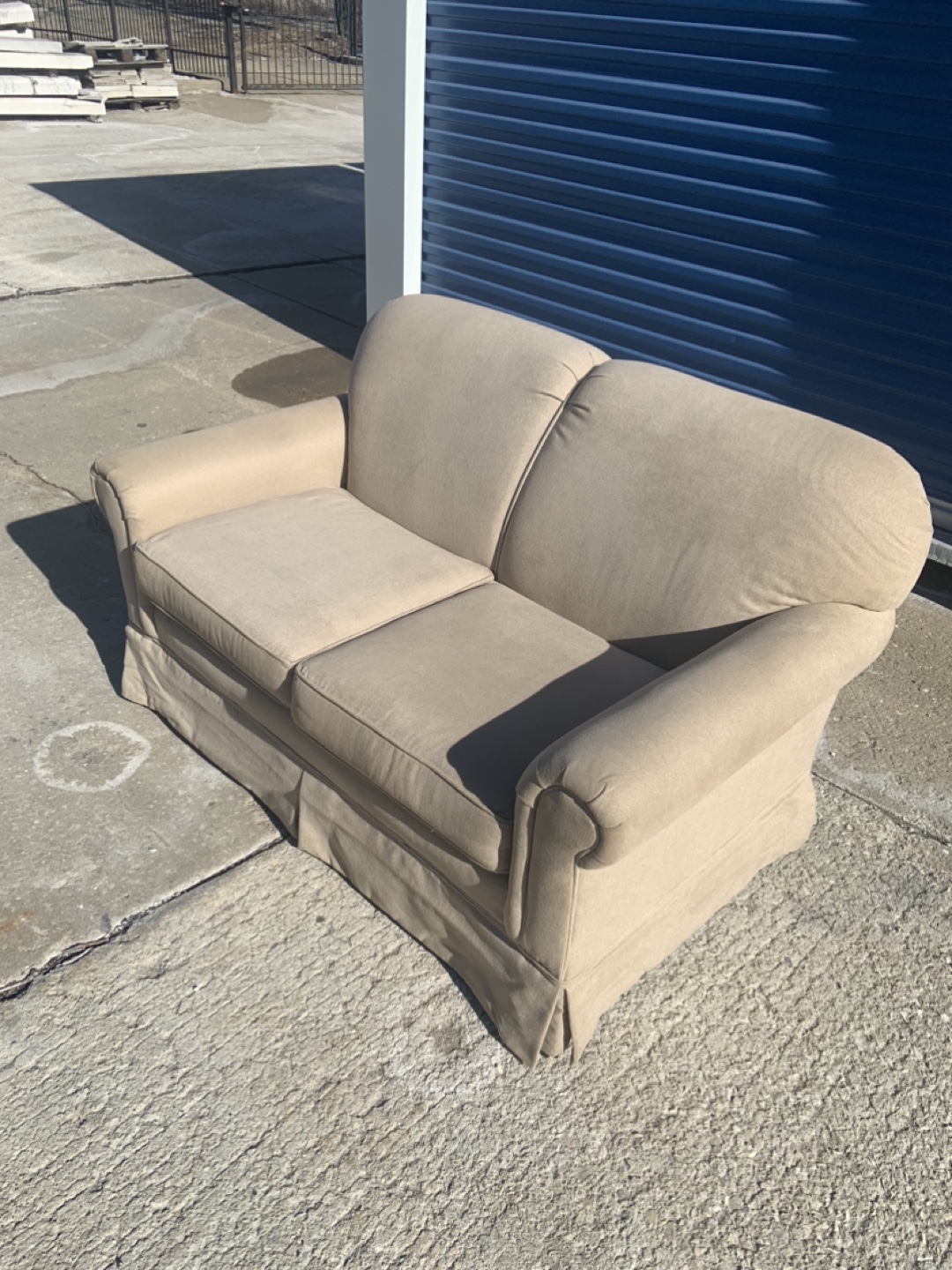 Beige Loveseat - photo 3