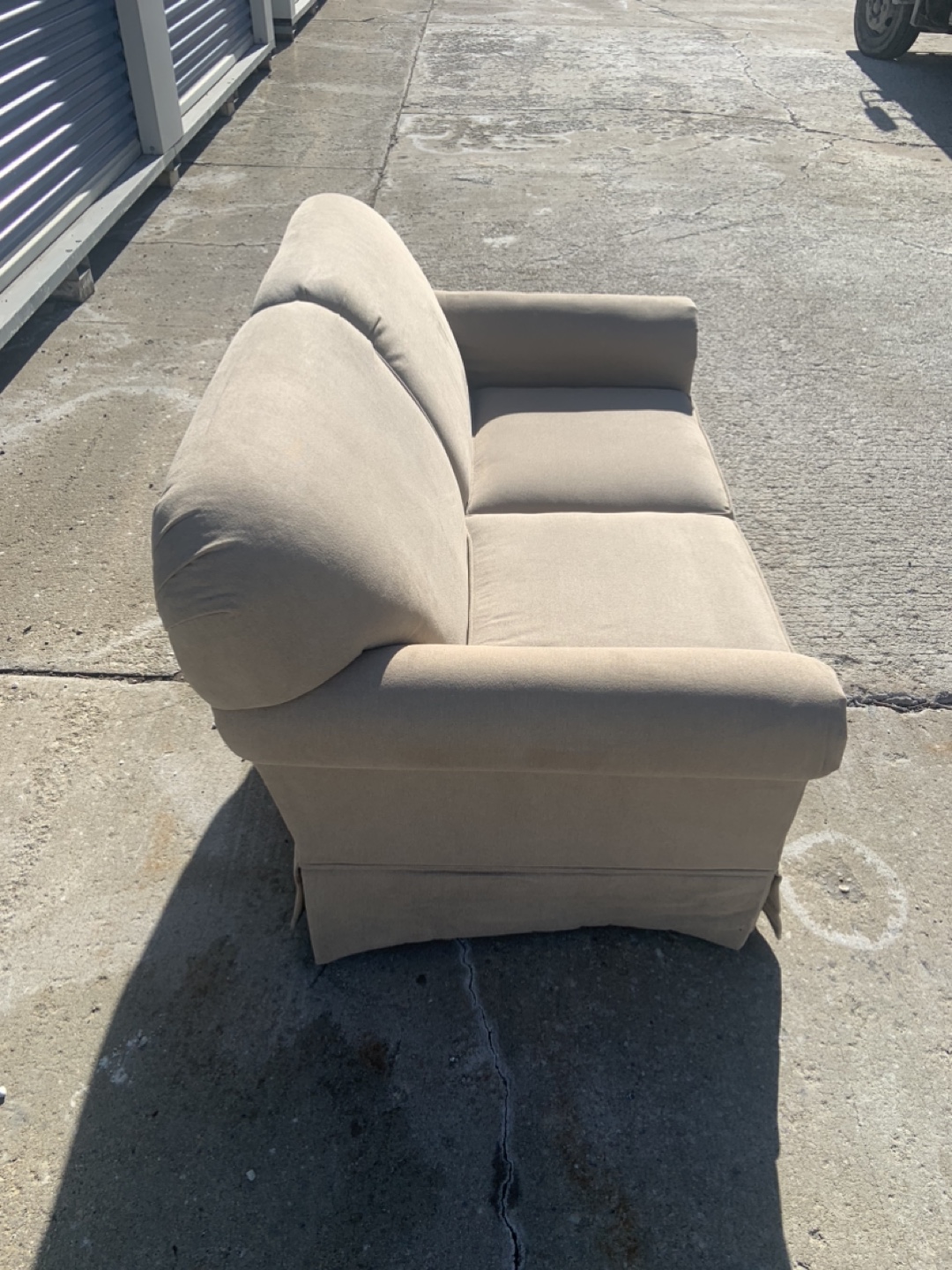 Beige Loveseat - photo 4