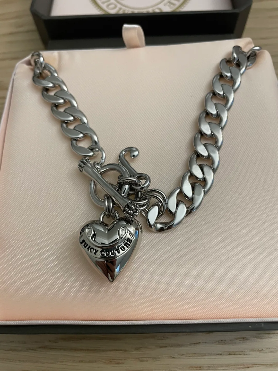 Juicy Couture Silver Heart Necklace thumbnail