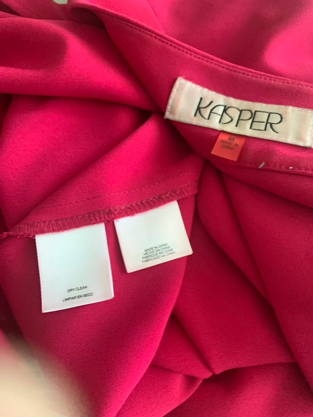 Kasper Sleeveless Pink Blouse, Size M image indicator(5)