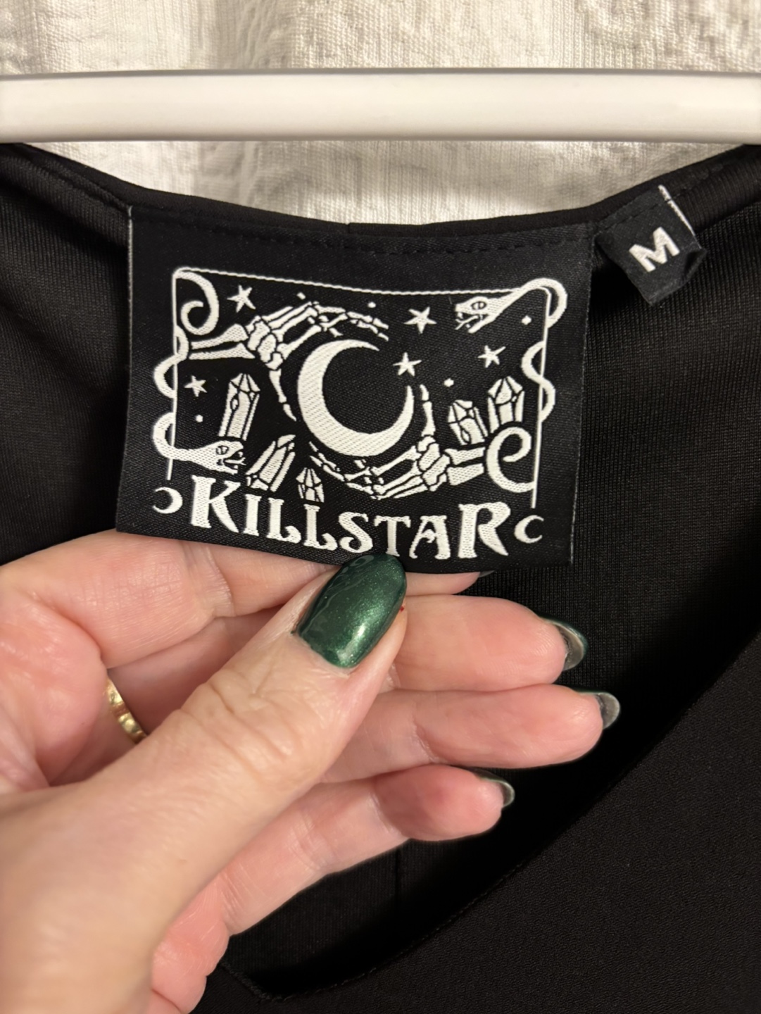 Killstar Black Gothic Mini Dress Size M - photo 4
