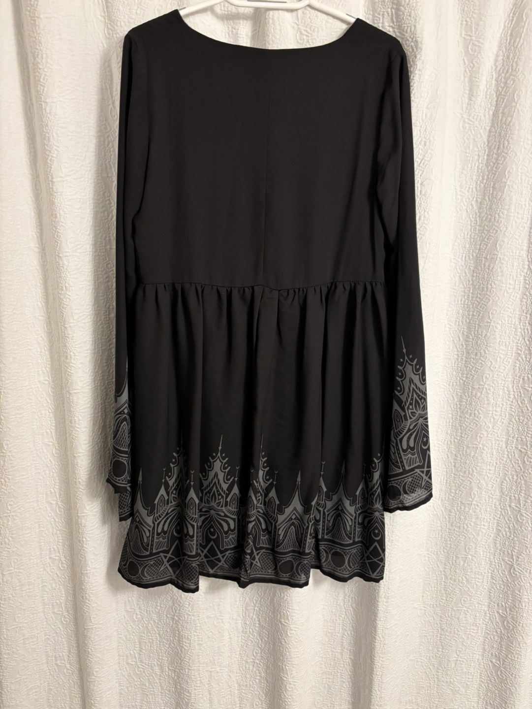 Killstar Black Gothic Mini Dress Size M - photo 2