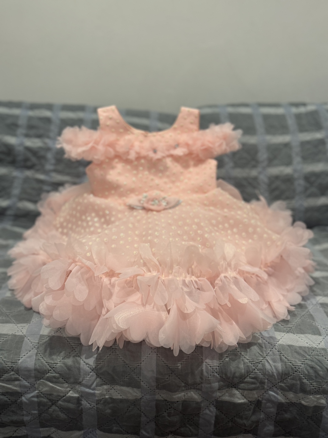 Baby Girl Clothes Bundle:  Grey Fish Vest & Two Dresses