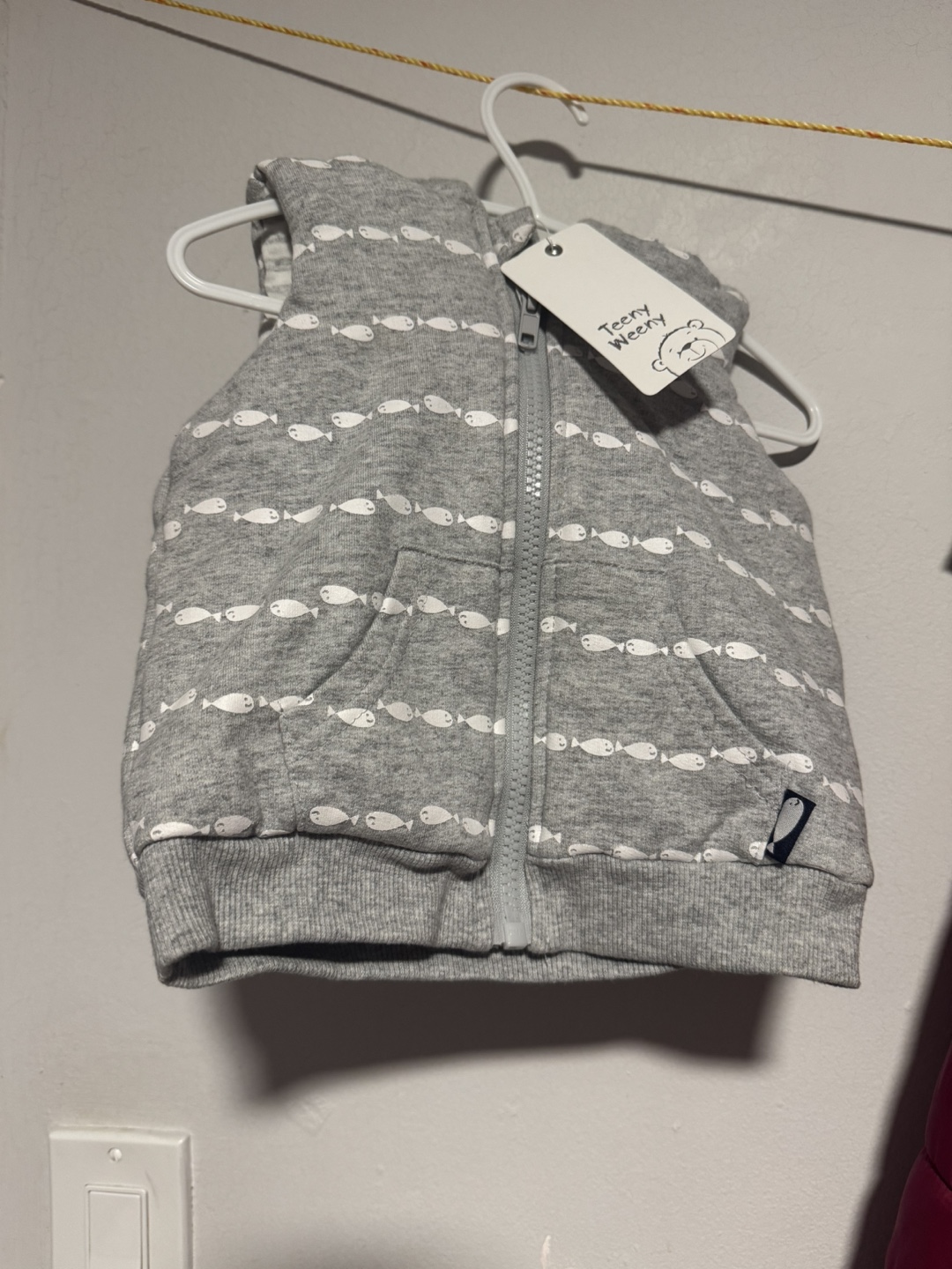 Baby Girl Clothes Bundle:  Grey Fish Vest & Two Dresses - photo 3