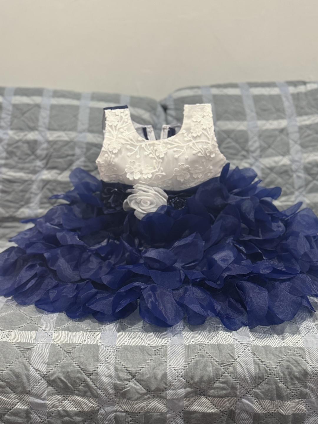 Baby Girl Clothes Bundle:  Grey Fish Vest & Two Dresses - photo 2