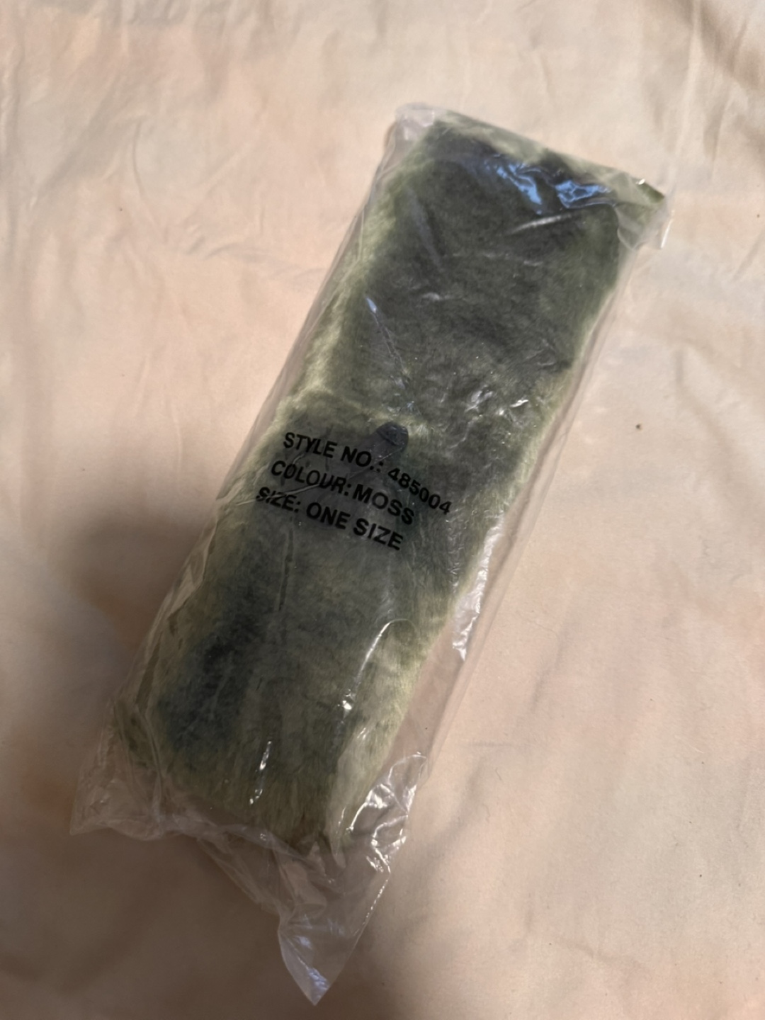 F.L.A.G. Accessories Faux Fur Gloves - Moss Green - photo 2
