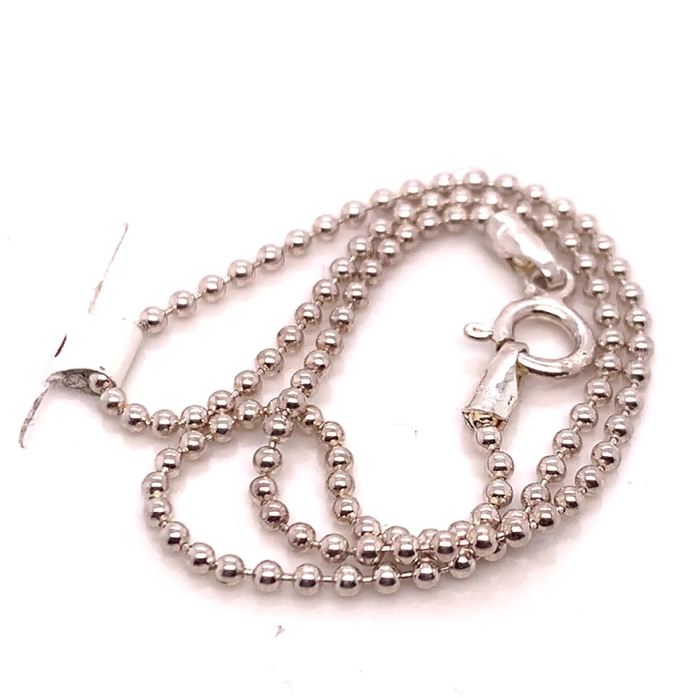 Sterling Silver Ball Chain Dainty bracelet 8” image indicator(2)