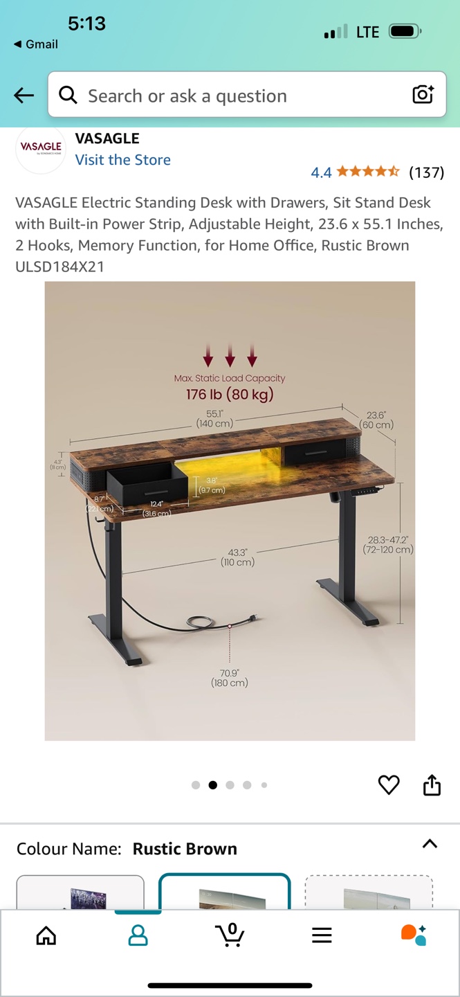 Electric Standing Desk – $200 (Like New) - photo 3