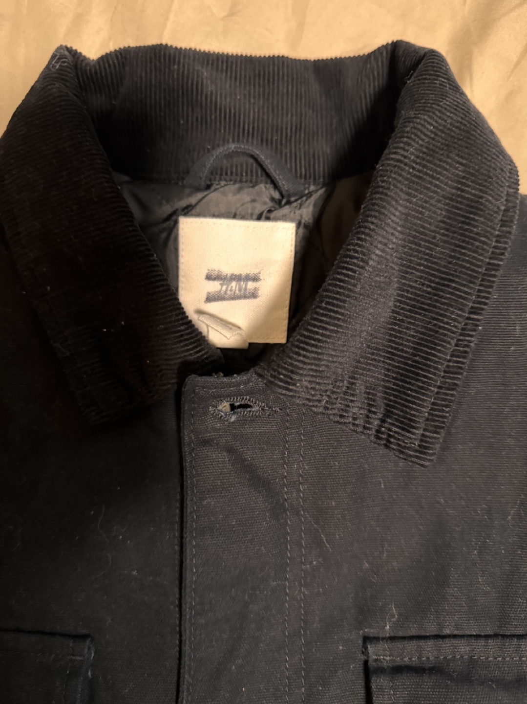 Men's H&M Black Chore Coat Jacket - photo 2