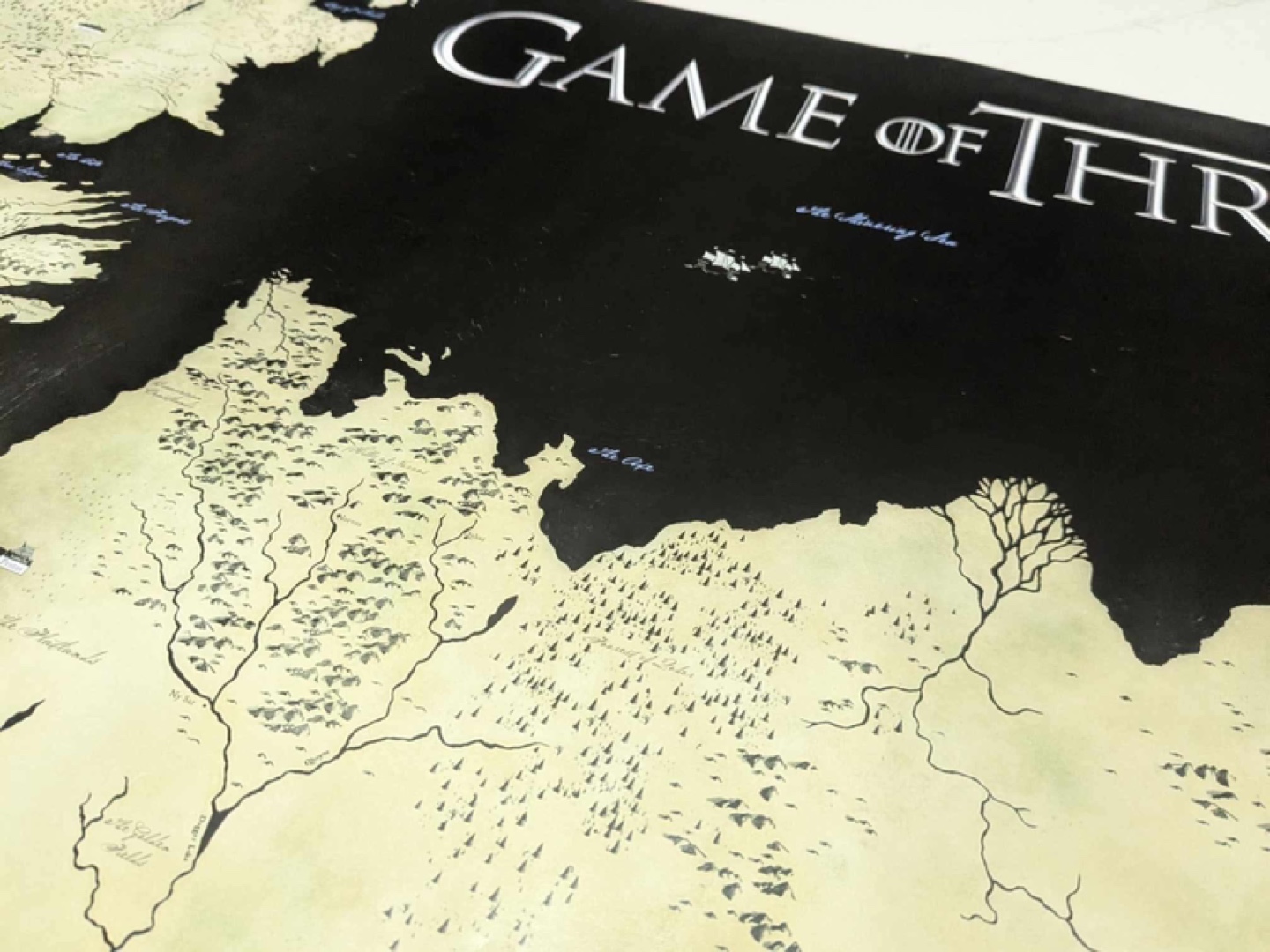 Game of Thrones Westeros Map Poster