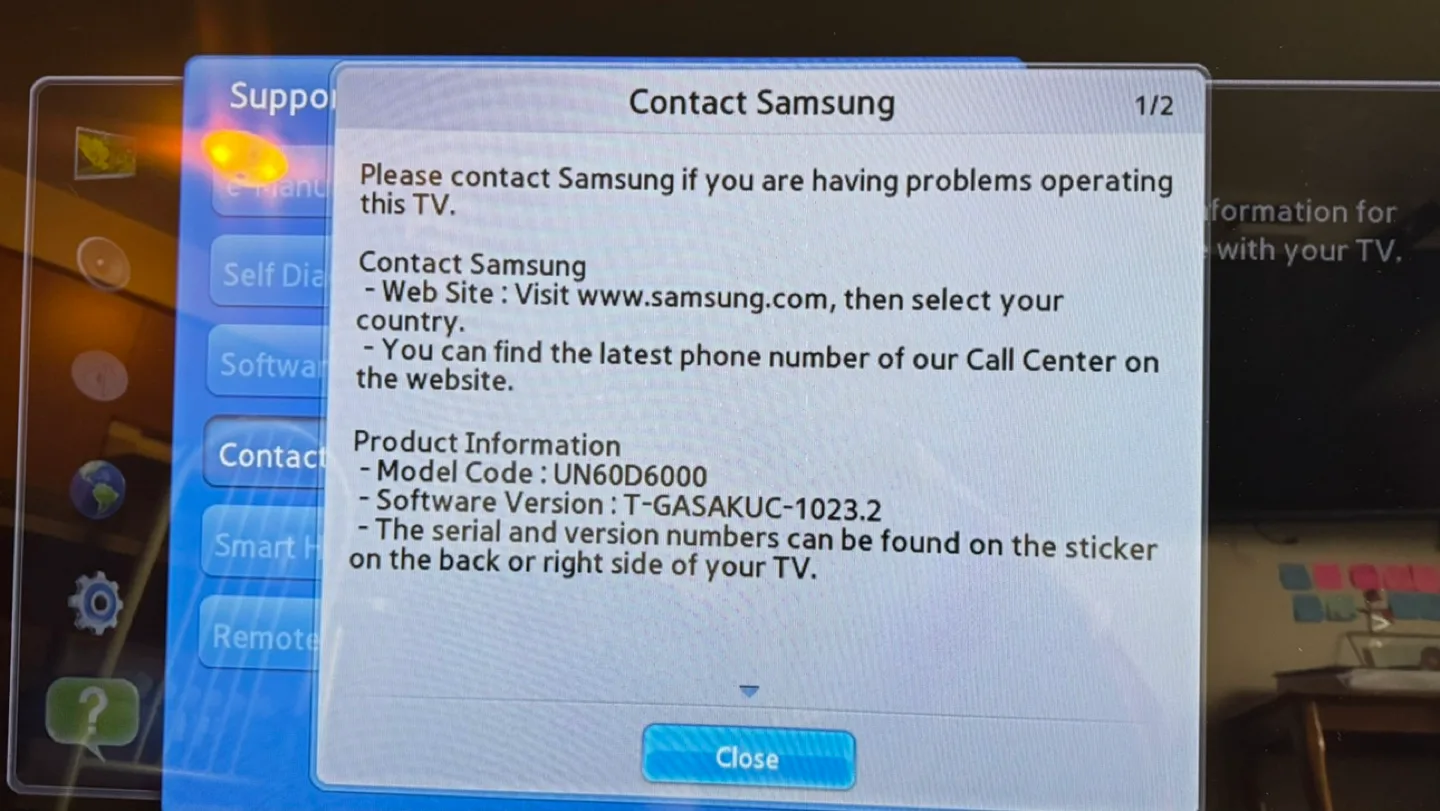 Samsung UN60D 6000- LED HDTV 60 inch image indicator(10)