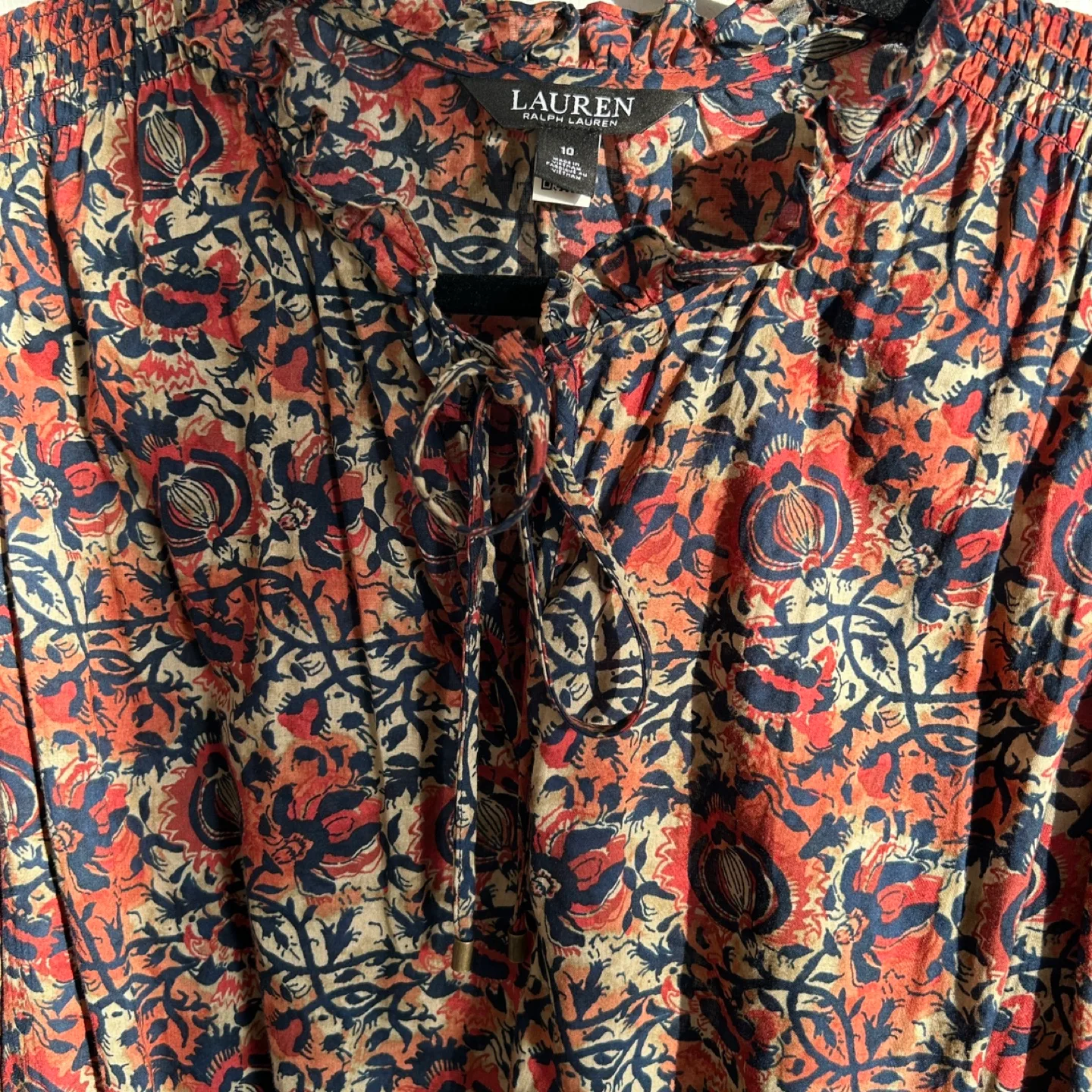 Lauren Ralph Lauren Size 10 Floral Mini Dress image indicator(2)