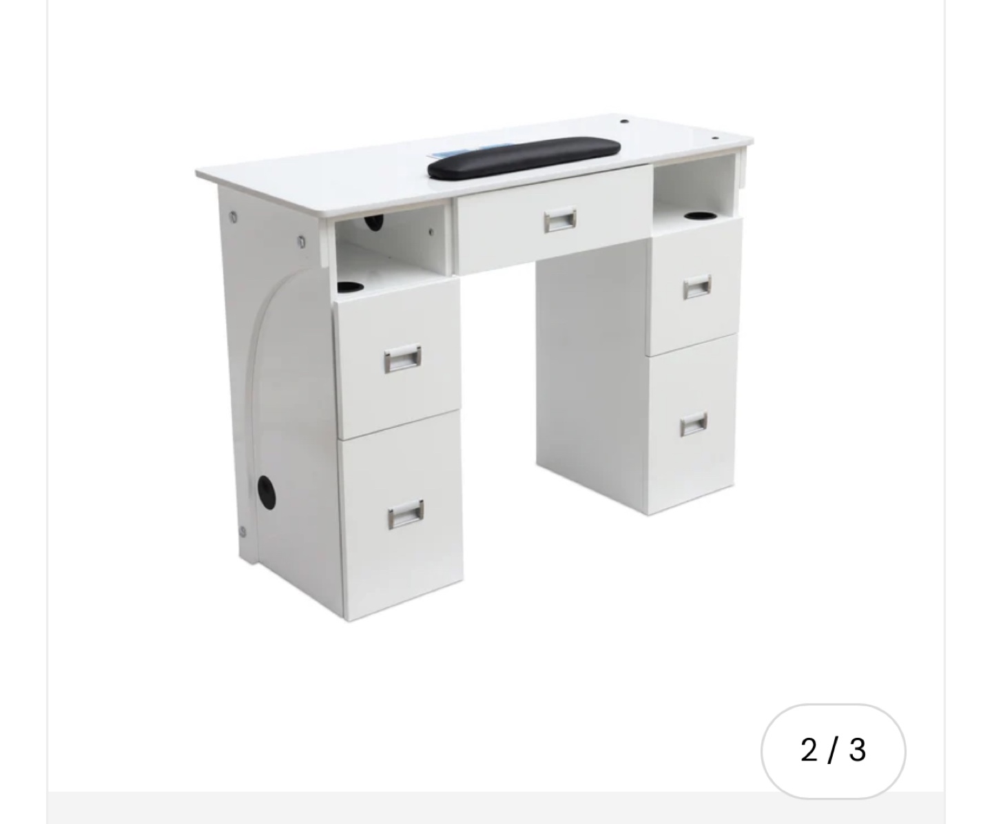 Modern Nail Table with Built-in Vacuum - Model N55 - photo 3