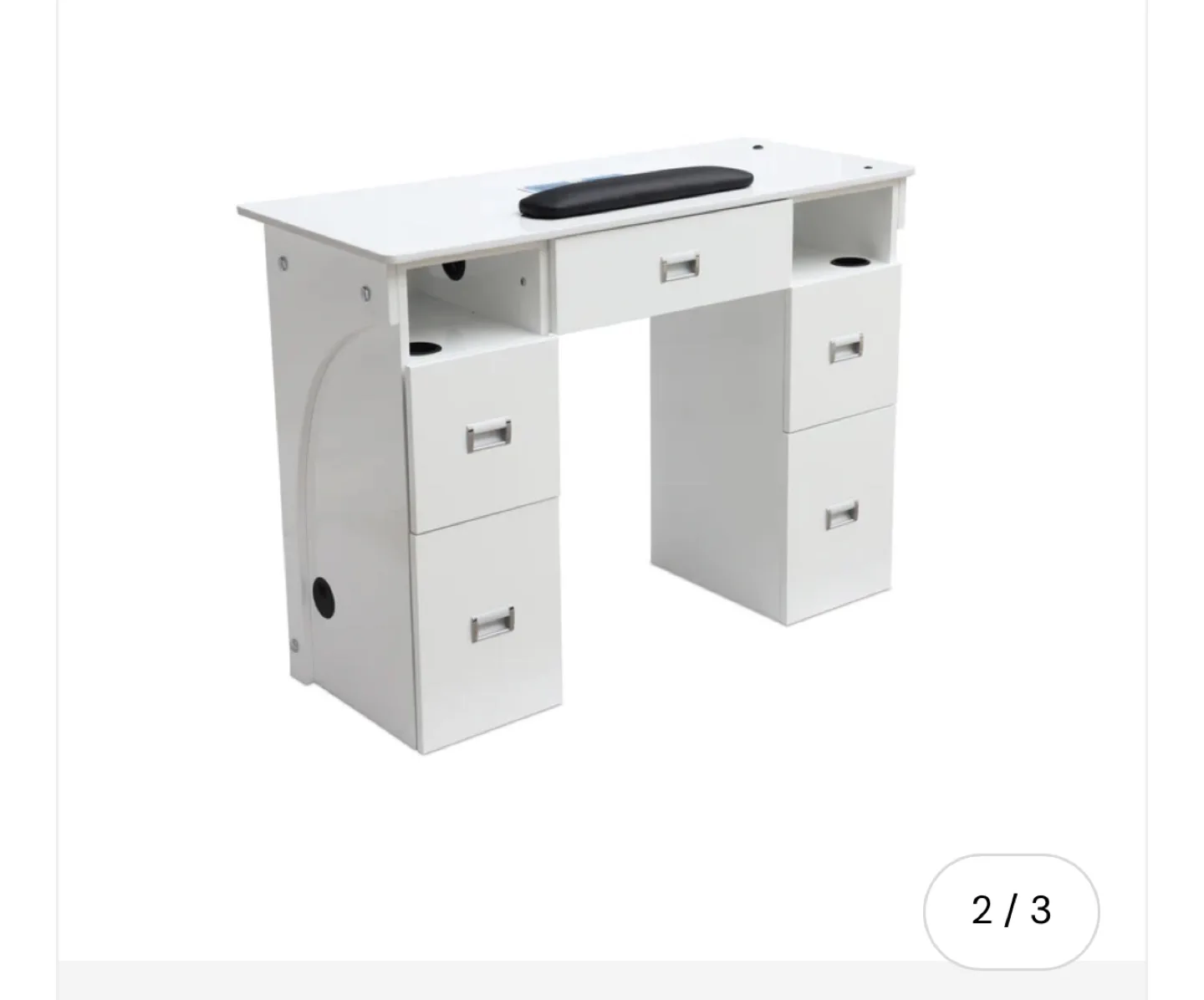 Modern Nail Table with Built-in Vacuum - Model N55 image indicator(3)