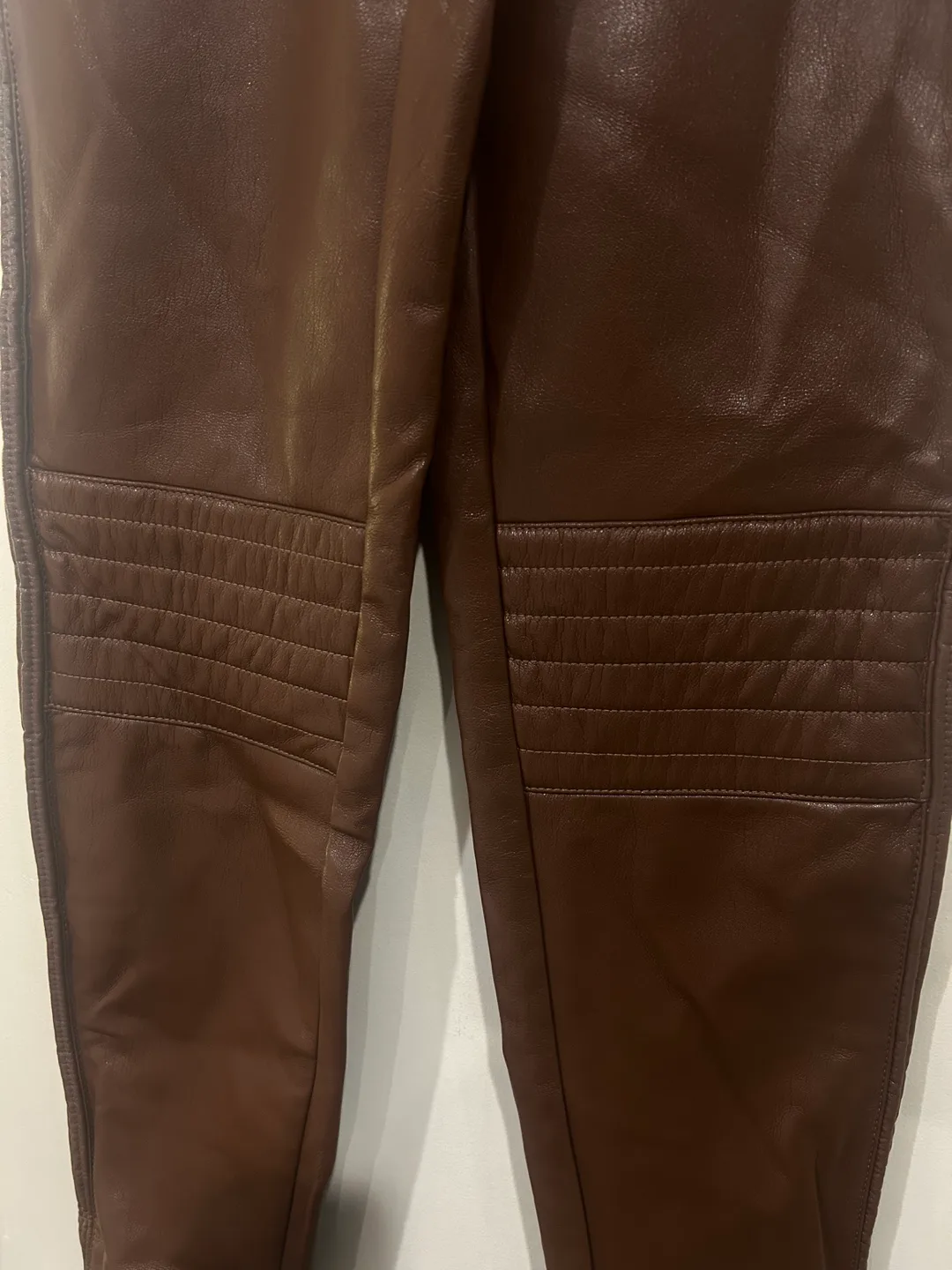 Aritzia Wilfred new nord pant moto vegan leather size 6 image indicator(2)