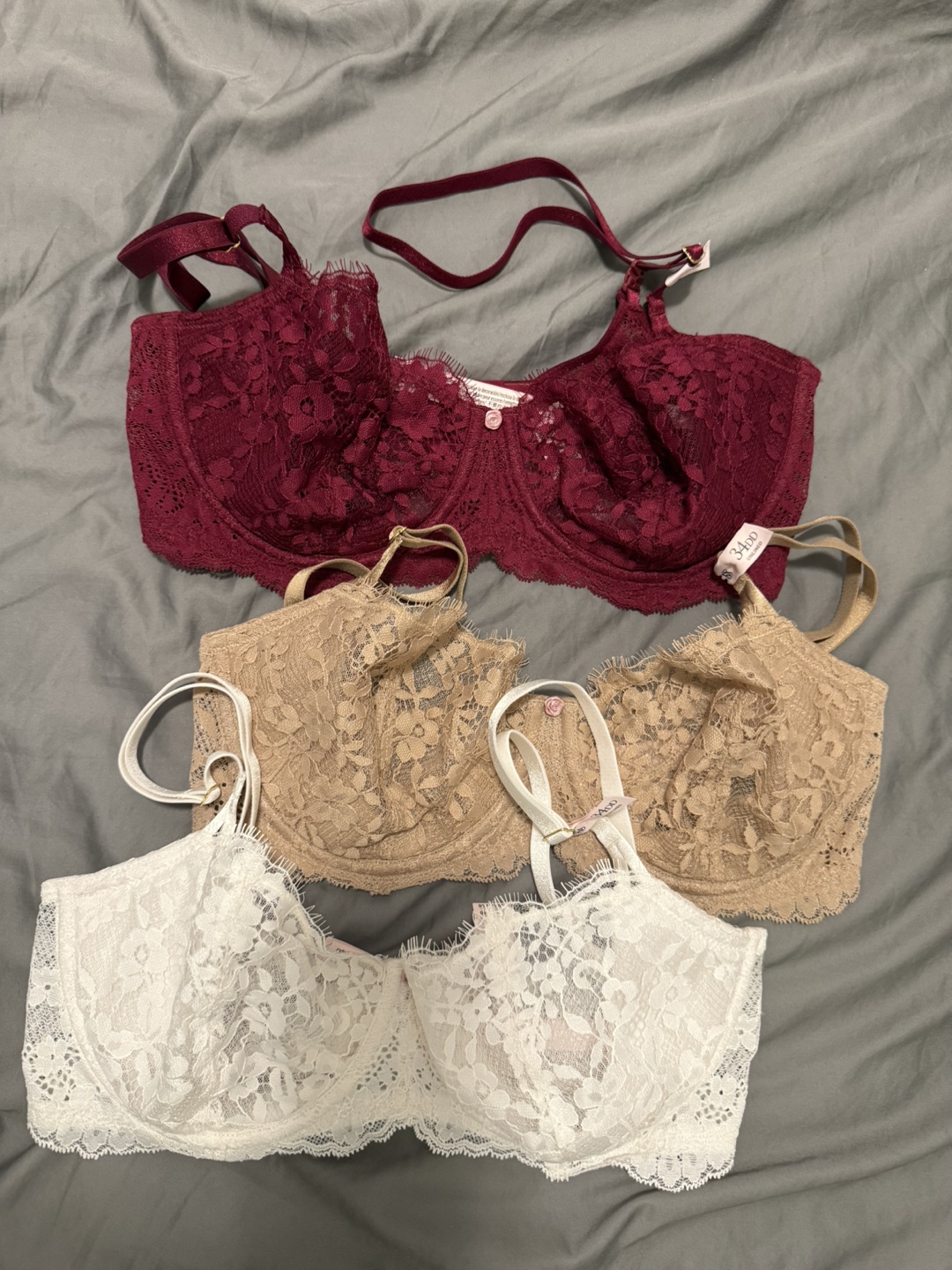 Three Victoria's Secret Lace Bras (price for one)